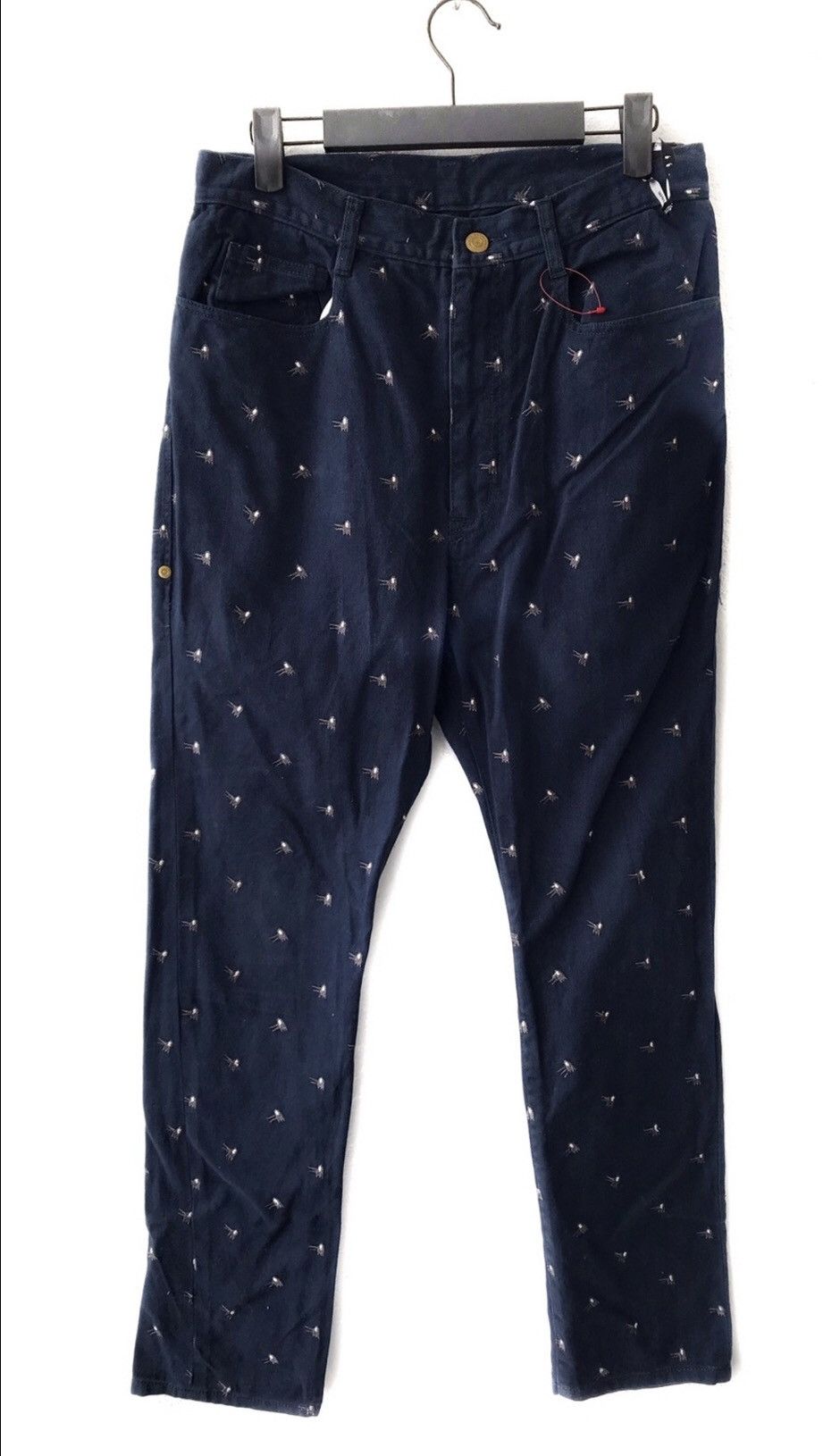 Issey Miyake × mercibeaucoup Mercibeaucoup Embroidered Drops Crotch Trousers Size US 29 - 2 Thumbnail