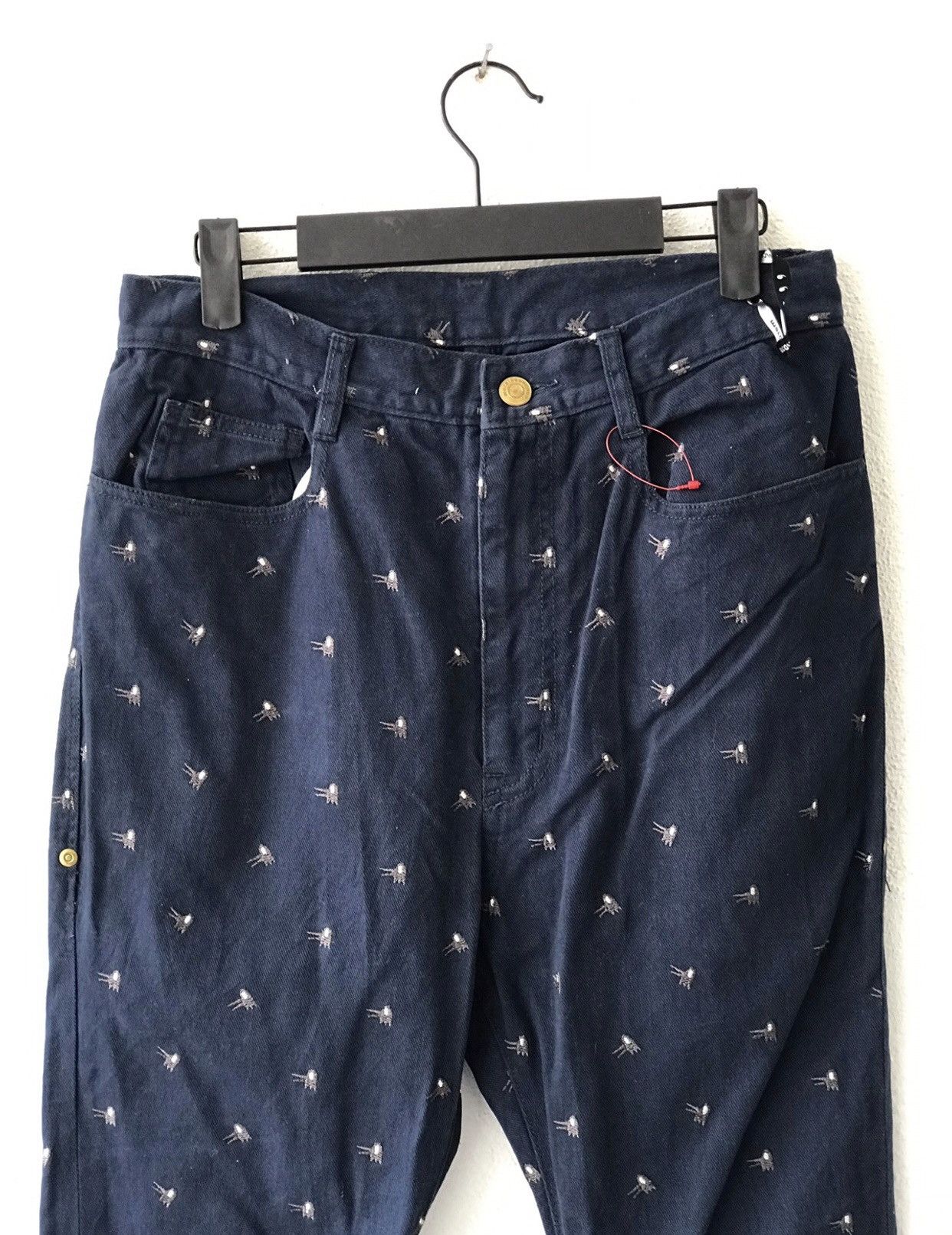 Issey Miyake × mercibeaucoup Mercibeaucoup Embroidered Drops Crotch Trousers Size US 29 - 1 Thumbnail