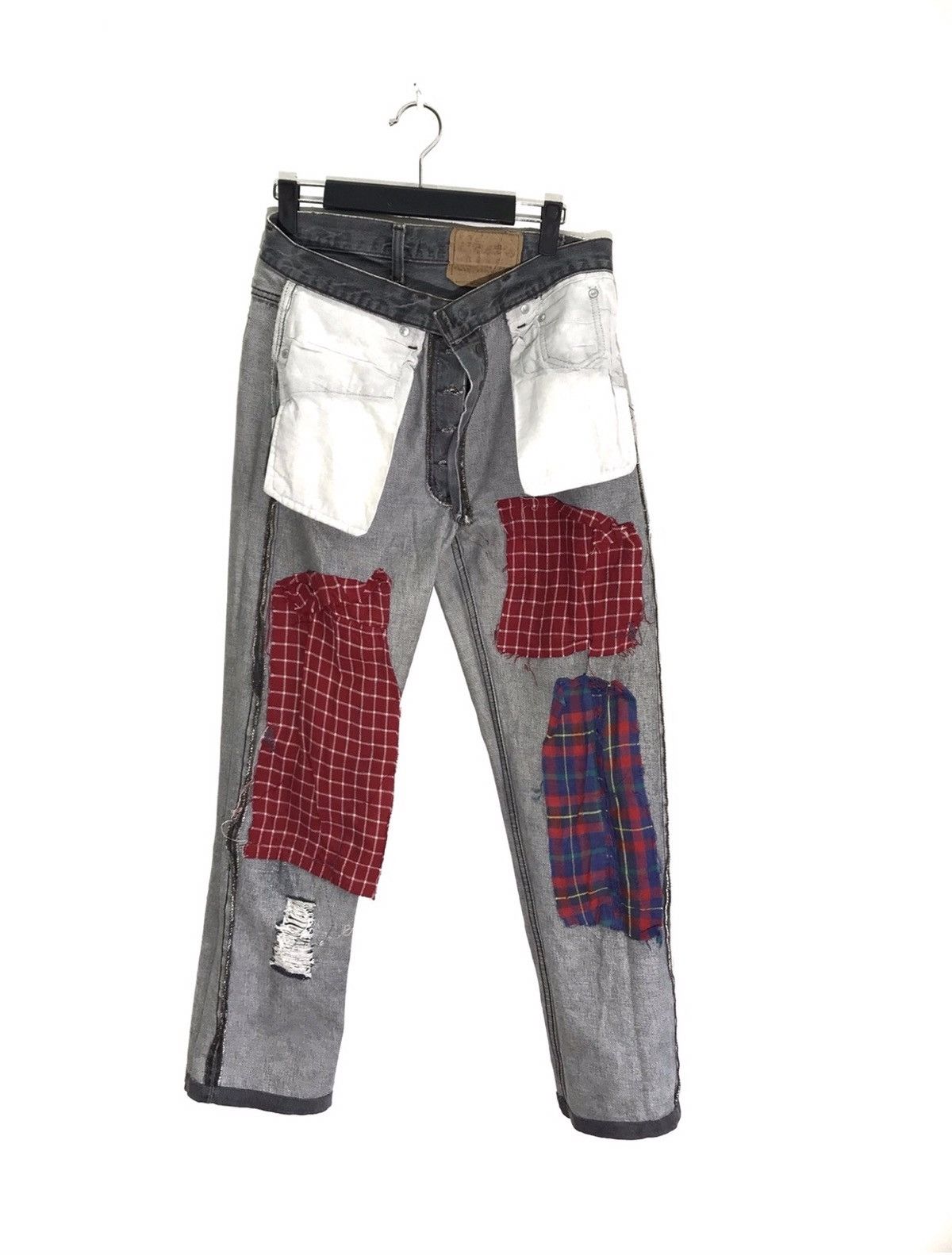 Levi's Vintage Clothing Vintage 90s Levis 501 Distressed Faded Paints Jeans Size US 31 - 13 Thumbnail