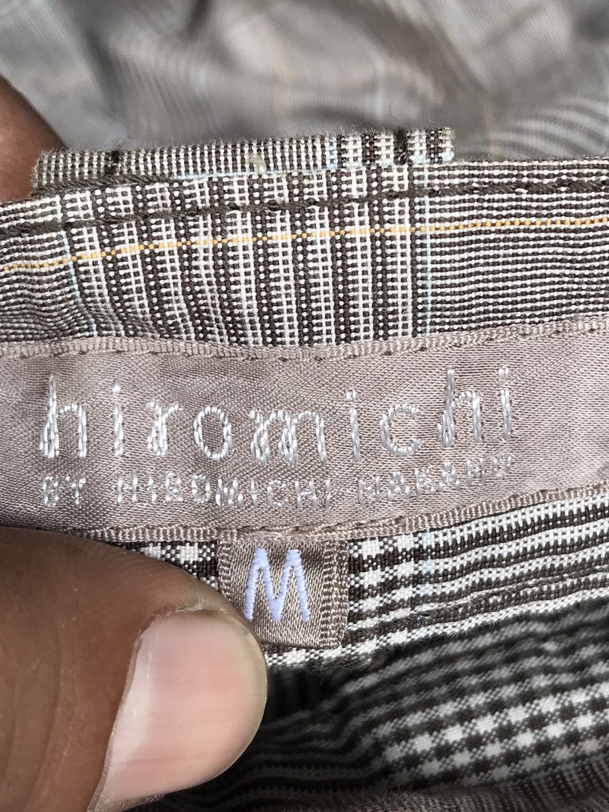 Japanese Brand Hiromichi Nakano Cargo Plaid Pants Size US 32 / EU 48 - 10 Thumbnail