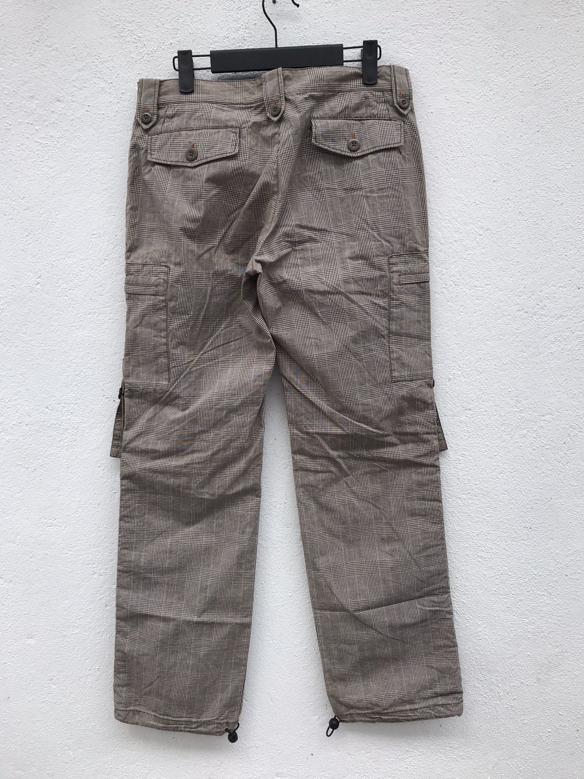 Japanese Brand Hiromichi Nakano Cargo Plaid Pants Size US 32 / EU 48 - 5 Thumbnail
