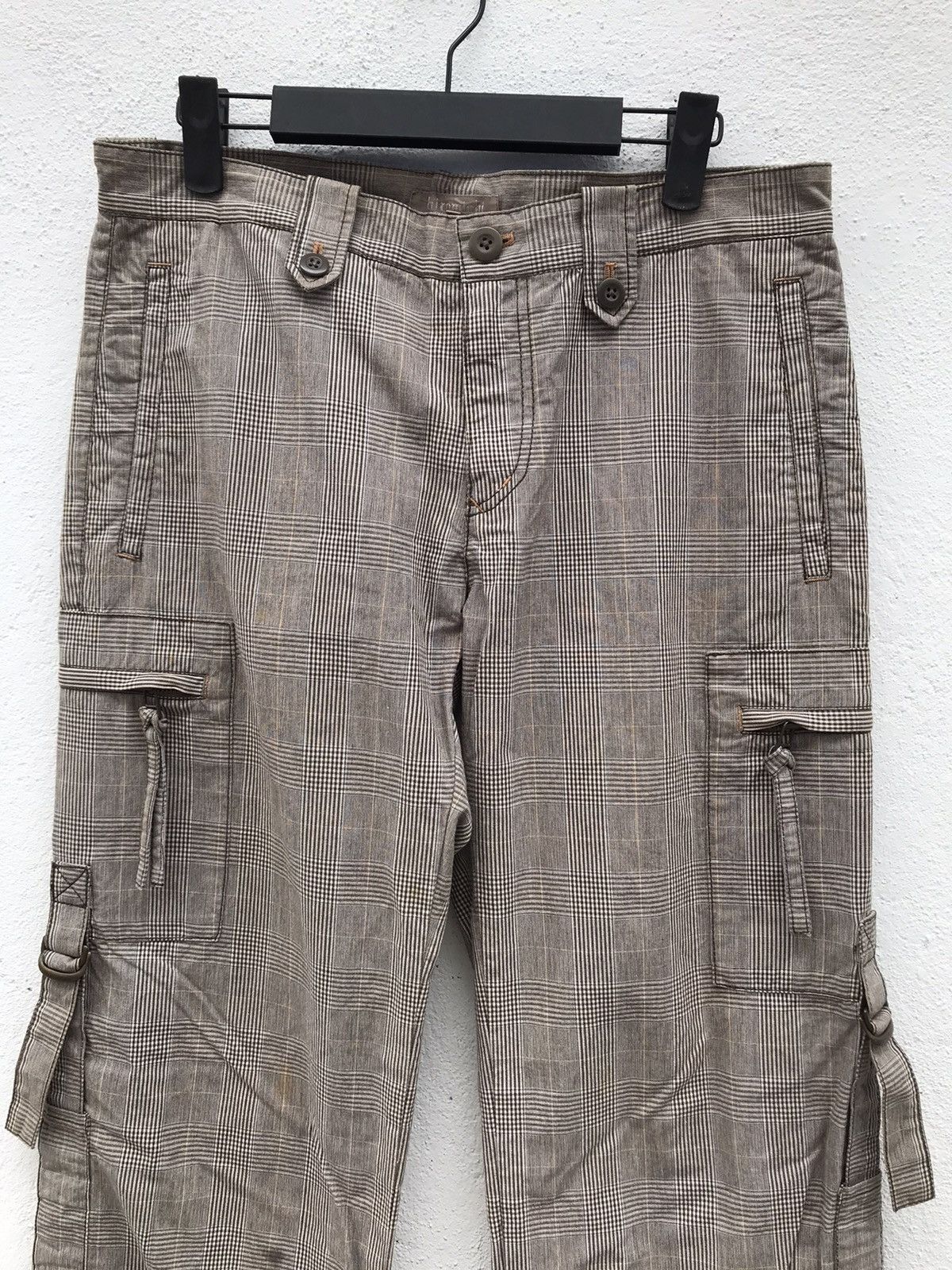 Japanese Brand Hiromichi Nakano Cargo Plaid Pants Size US 32 / EU 48 - 1 Thumbnail
