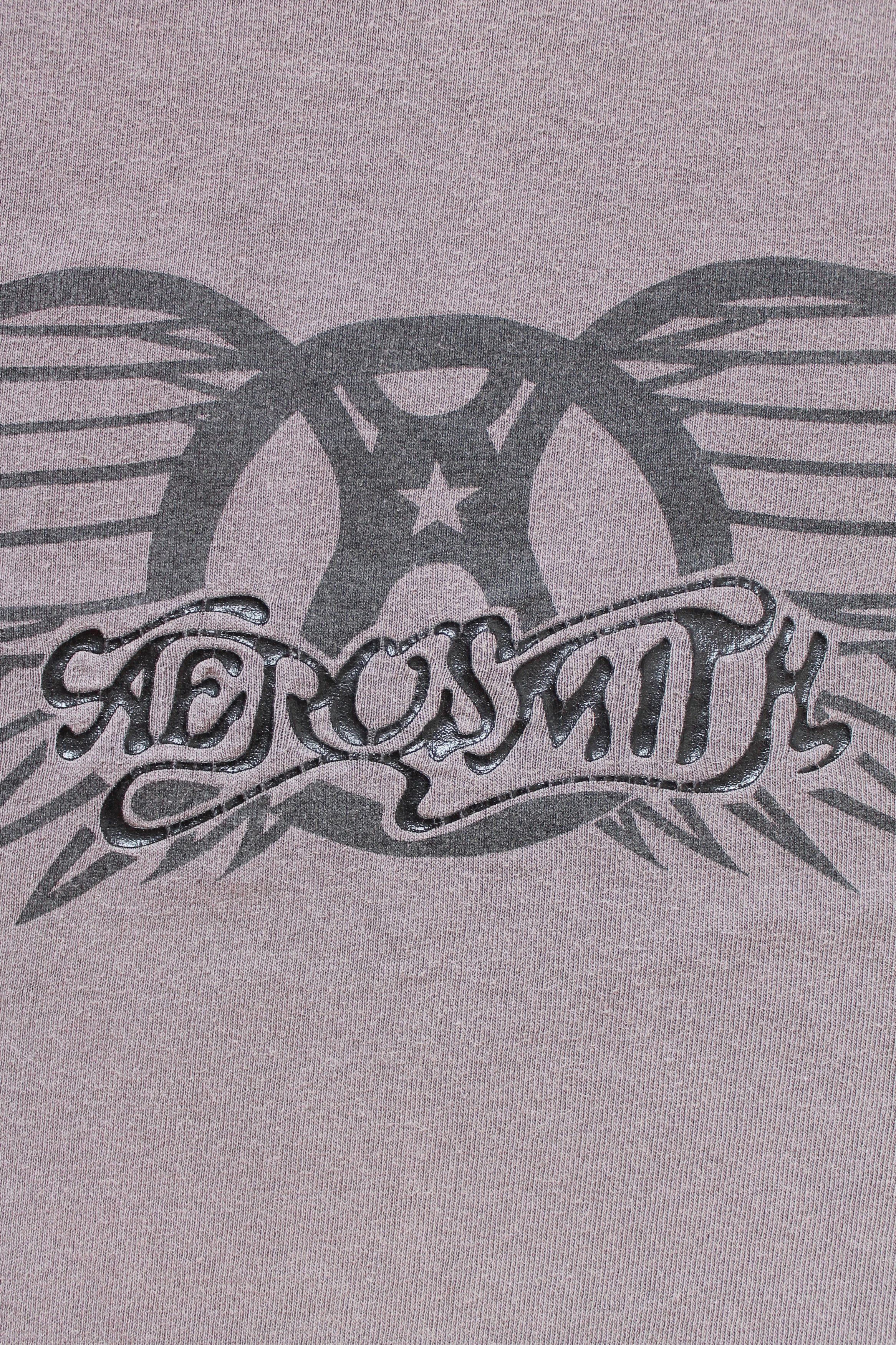 Aerosmith AEROSMITH Vintage faded tee T-shirt Band y2k shirt Size US L / EU 52-54 / 3 - 4 Thumbnail