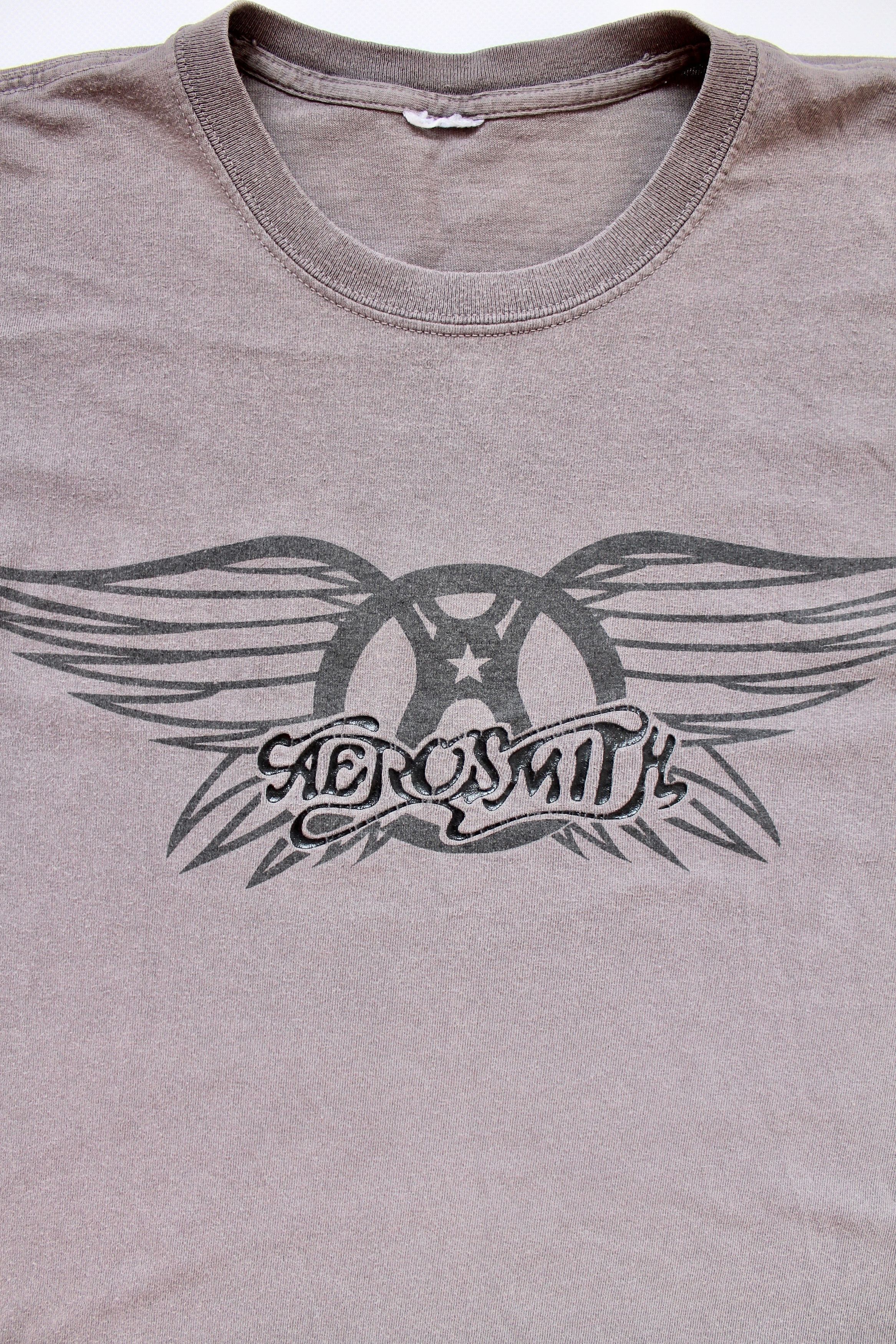 Aerosmith AEROSMITH Vintage faded tee T-shirt Band y2k shirt Size US L / EU 52-54 / 3 - 3 Thumbnail