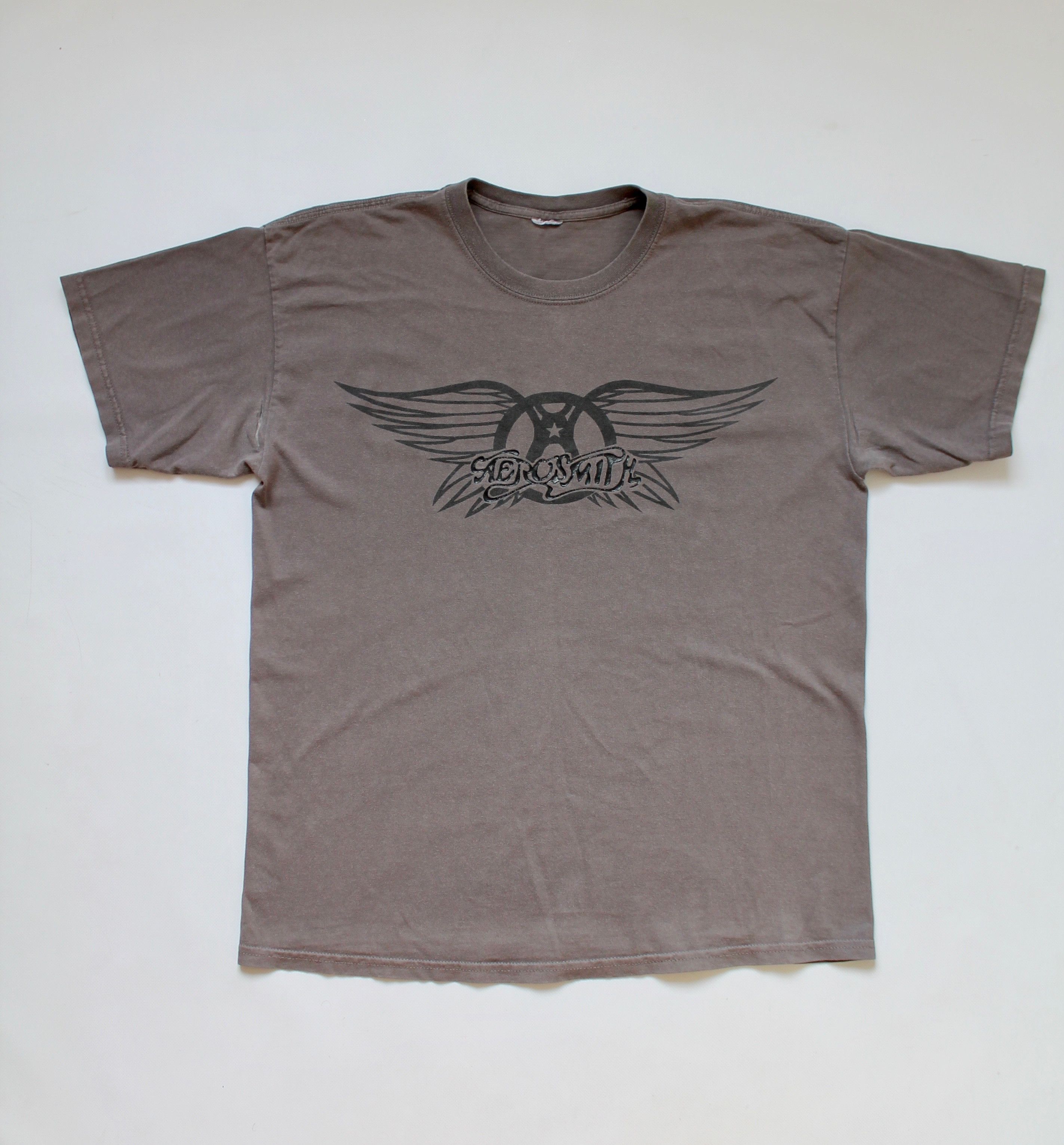 Aerosmith AEROSMITH Vintage faded tee T-shirt Band y2k shirt Size US L / EU 52-54 / 3 - 2 Thumbnail
