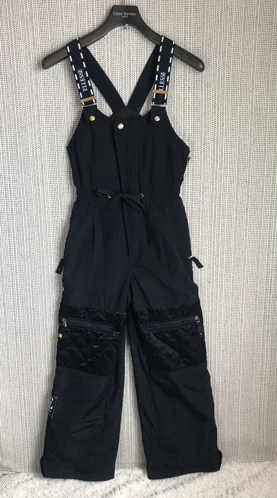 image of Ellesse Bear Jumpsuit Ski Very in Black, Women's (Size 24)