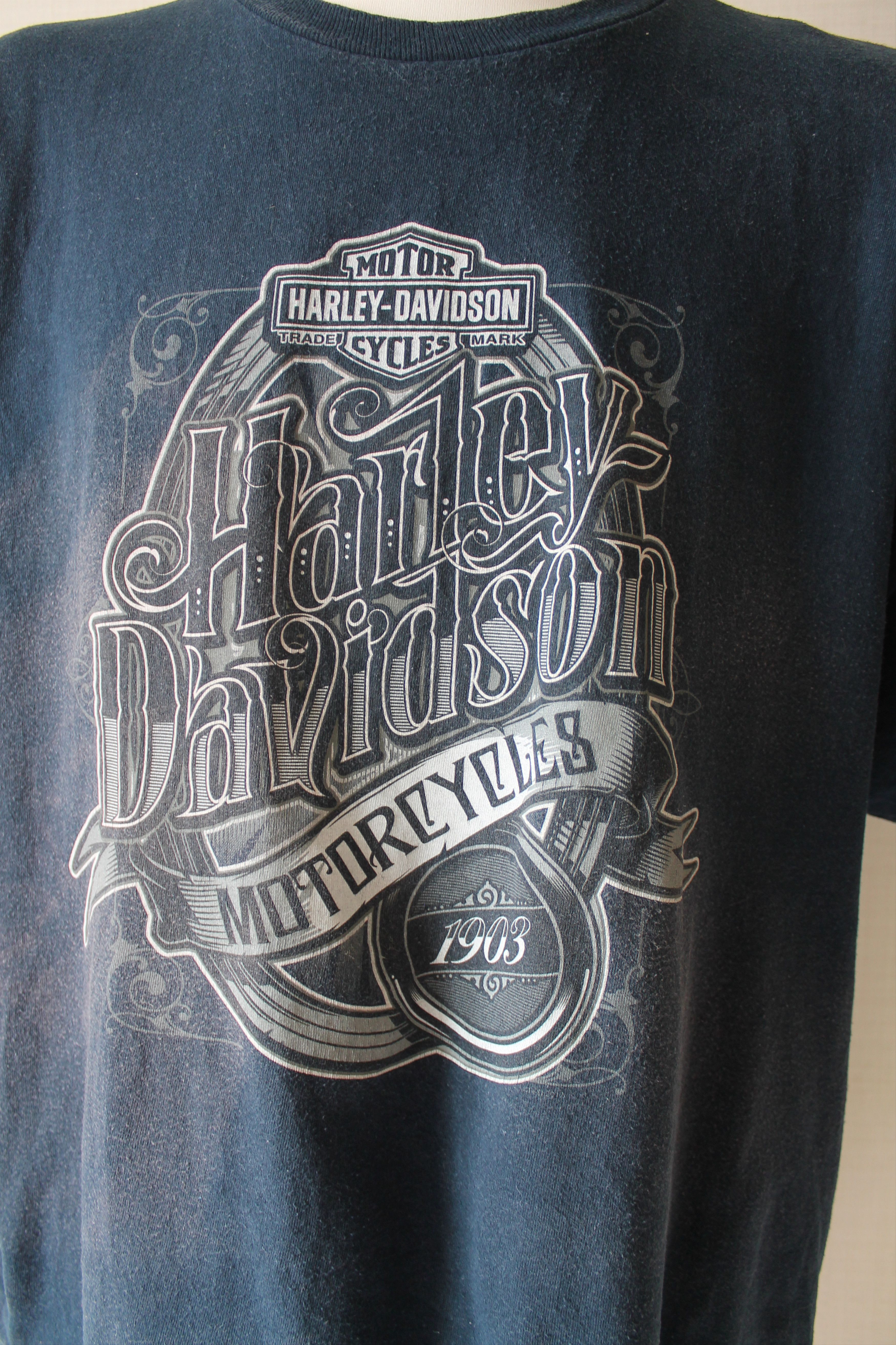 Harley Davidson 2012 Rare Print Harley Davidson Faded trashed Mexico Bravado Size US XXL / EU 58 / 5 - 10 Thumbnail