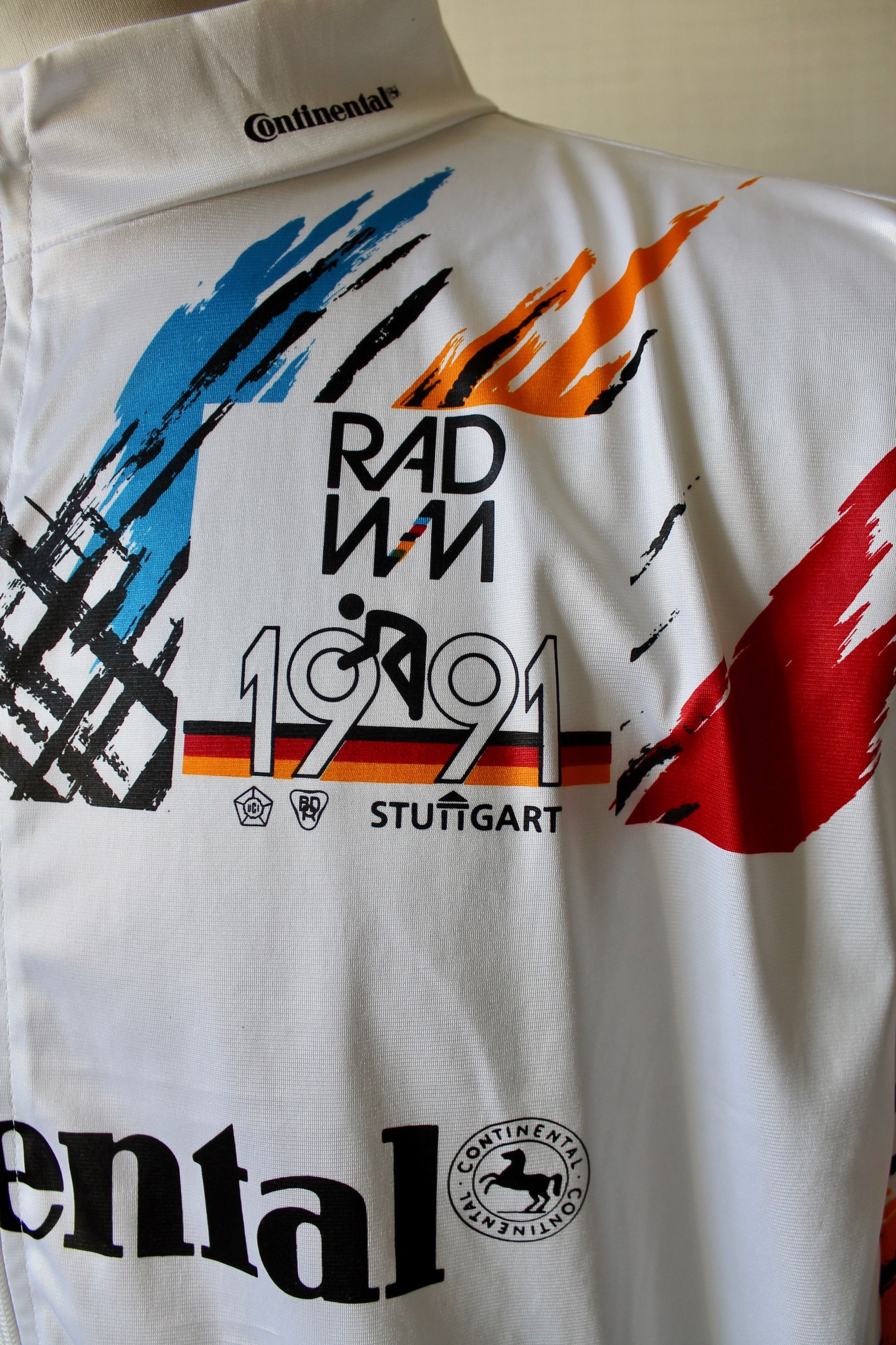 Vintage 1991 UCI Road World Championships Stuttgart Cycling Size US M / EU 48-50 / 2 - 3 Thumbnail
