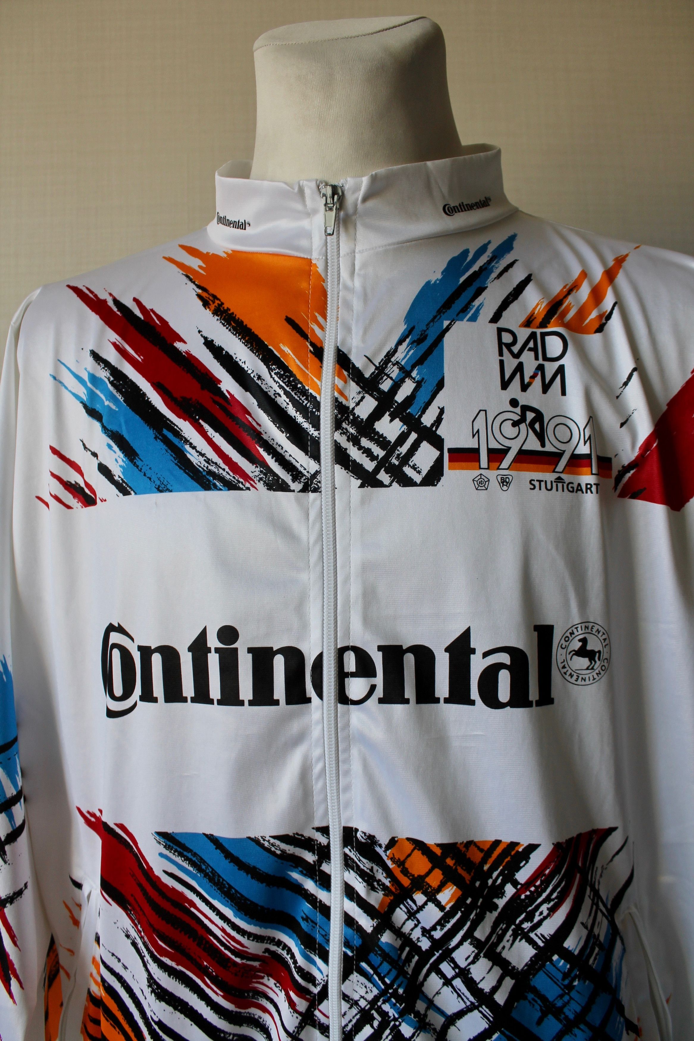 Vintage 1991 UCI Road World Championships Stuttgart Cycling Size US M / EU 48-50 / 2 - 2 Thumbnail
