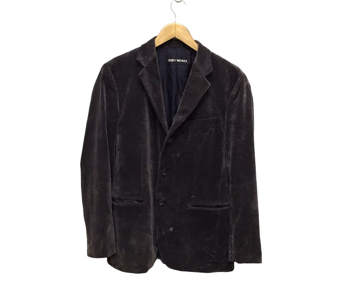 Issey Miyake × Japanese Brand Issey miyake vintage velvet blazer Size 36R - 1 Thumbnail