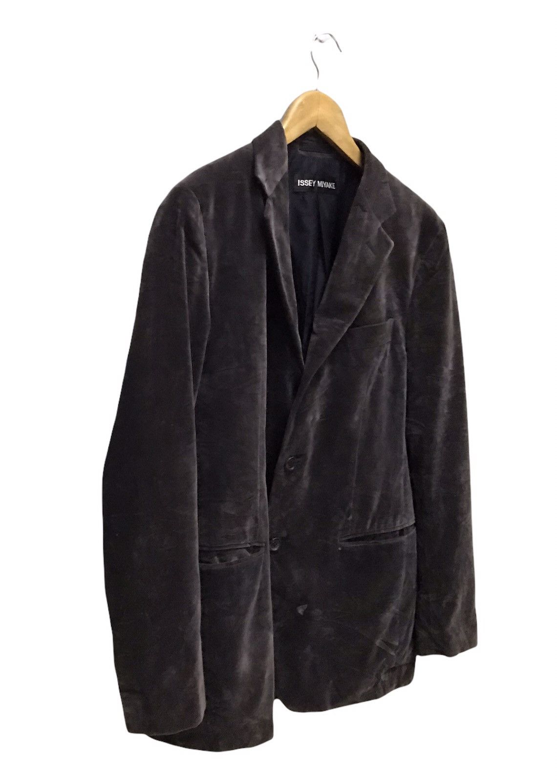 Issey Miyake × Japanese Brand Issey miyake vintage velvet blazer Size 36R - 4 Thumbnail
