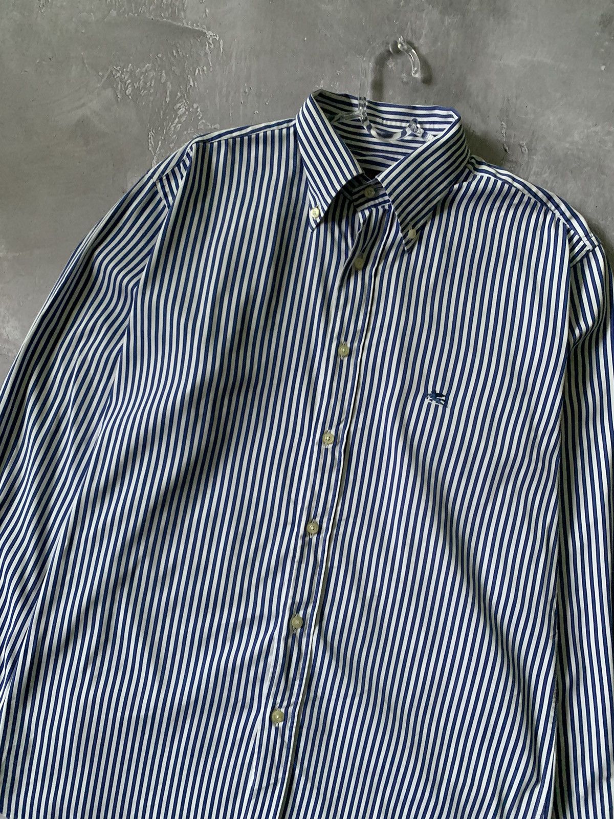 Etro ETRO Stripes Oxford Shirt Button Up LongSleeve Size US L / EU 52-54 / 3 - 2 Thumbnail
