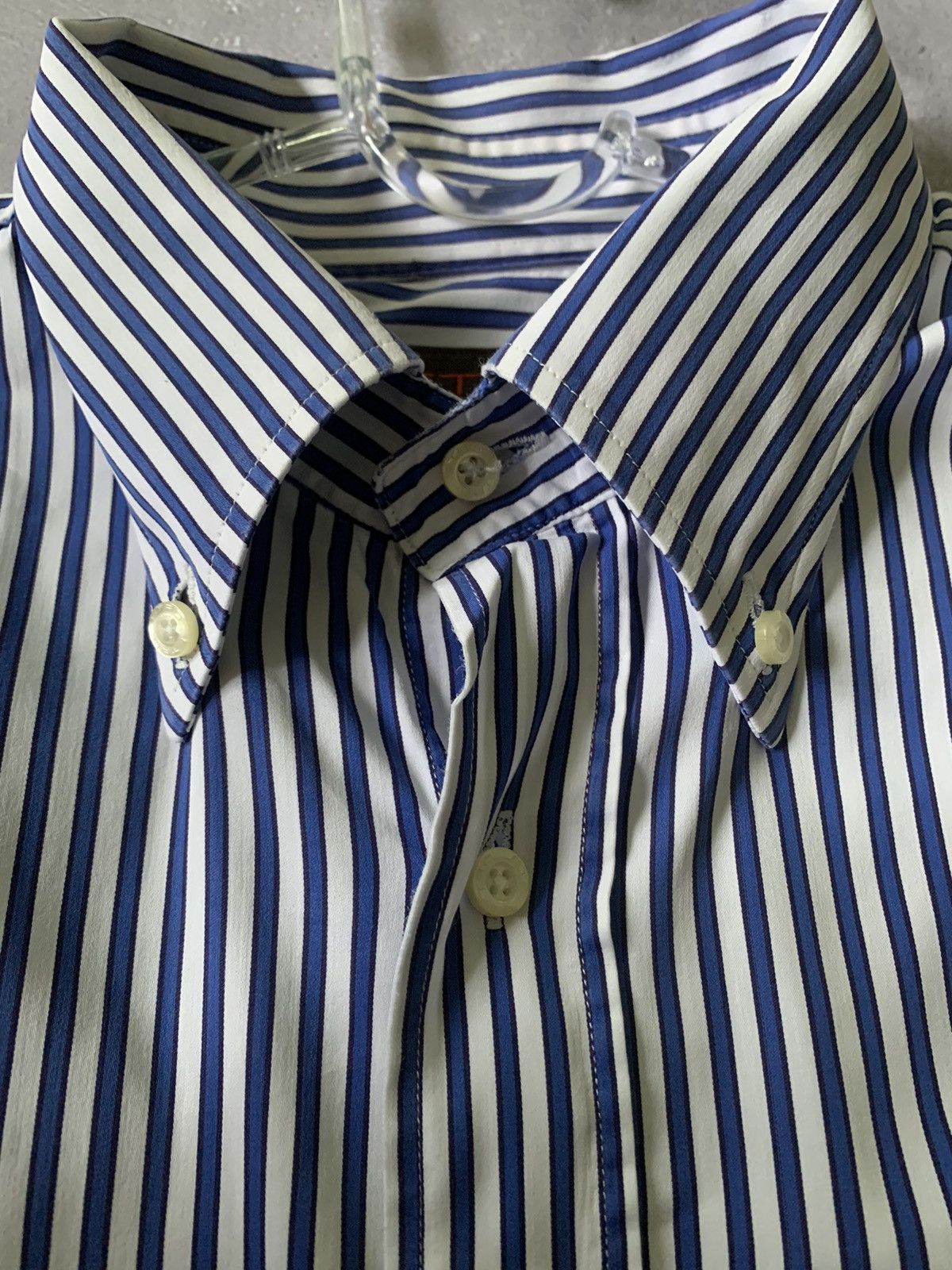 Etro ETRO Stripes Oxford Shirt Button Up LongSleeve Size US L / EU 52-54 / 3 - 7 Thumbnail