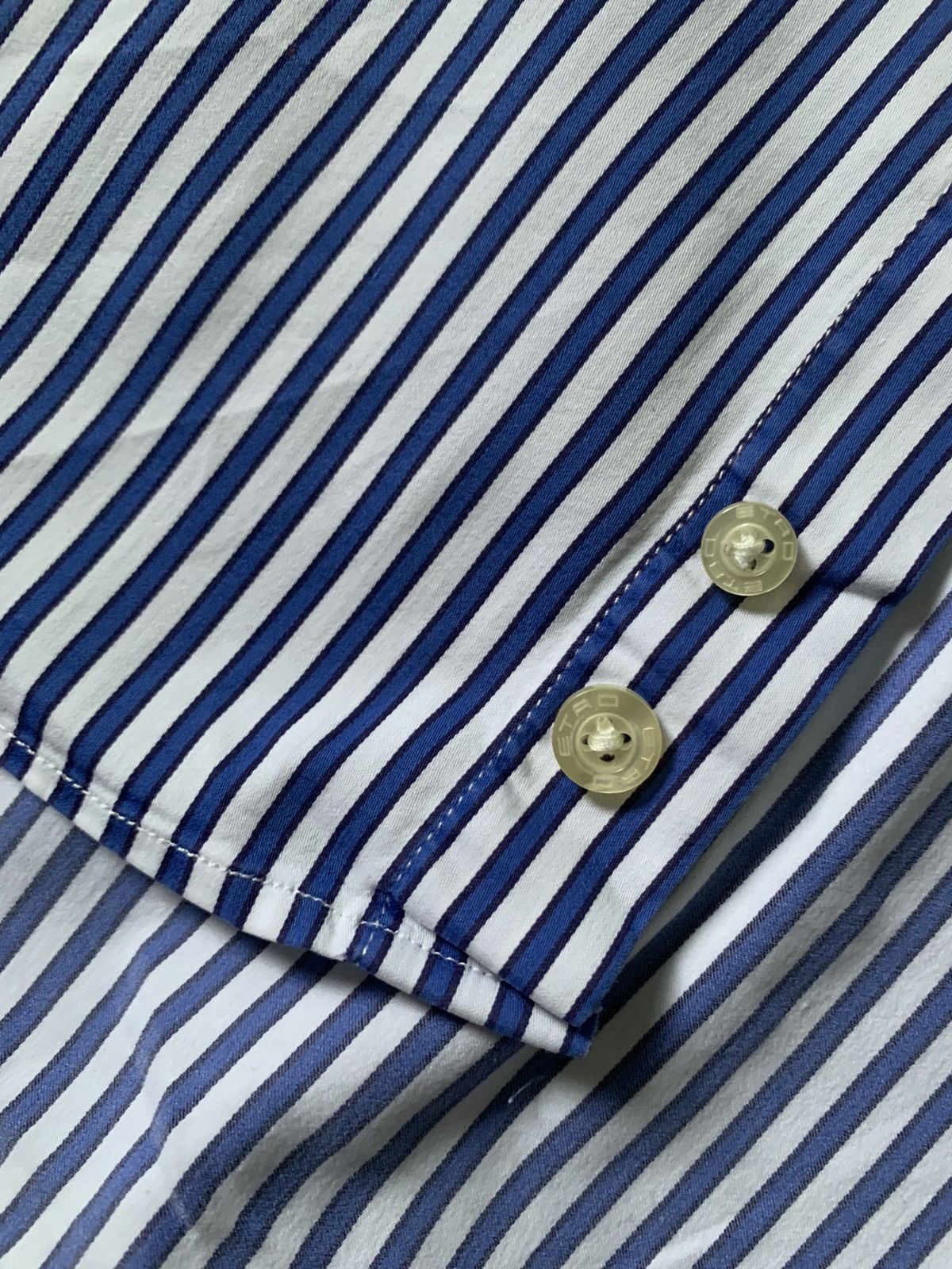 Etro ETRO Stripes Oxford Shirt Button Up LongSleeve Size US L / EU 52-54 / 3 - 5 Thumbnail
