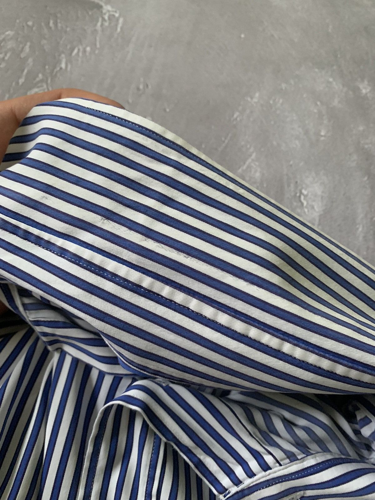 Etro ETRO Stripes Oxford Shirt Button Up LongSleeve Size US L / EU 52-54 / 3 - 9 Thumbnail