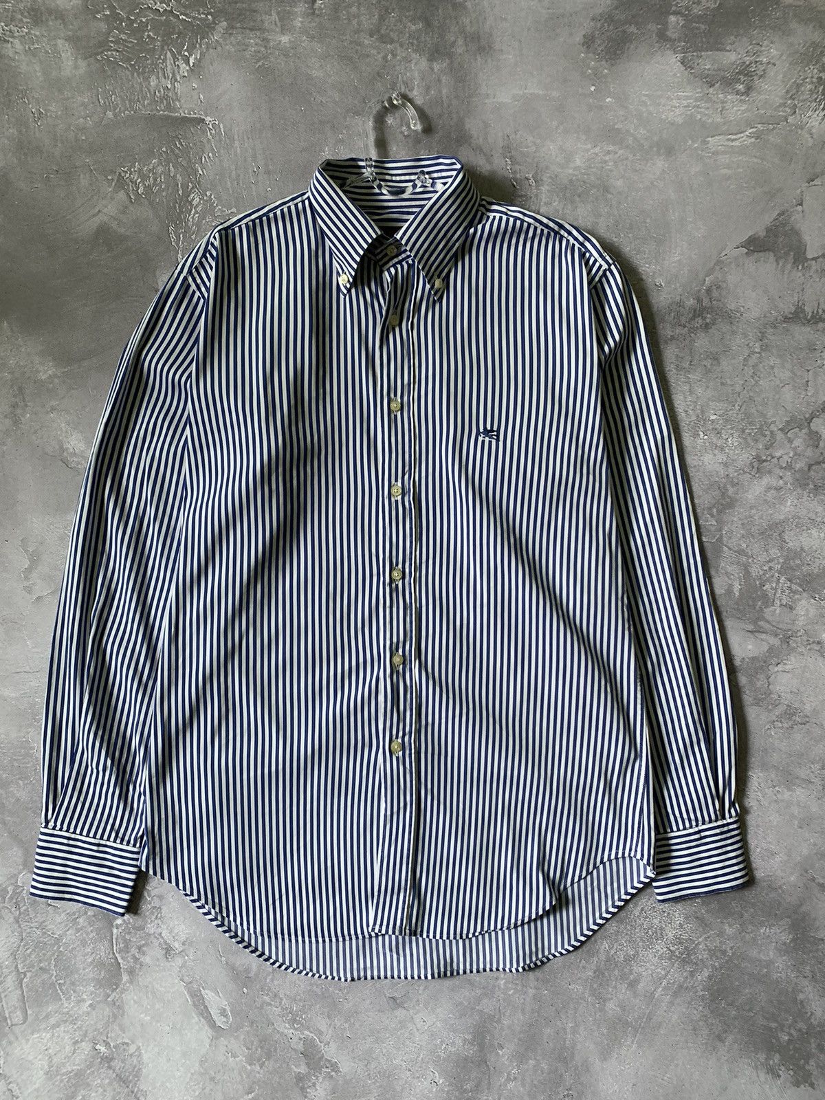 Etro ETRO Stripes Oxford Shirt Button Up LongSleeve Size US L / EU 52-54 / 3 - 1 Thumbnail