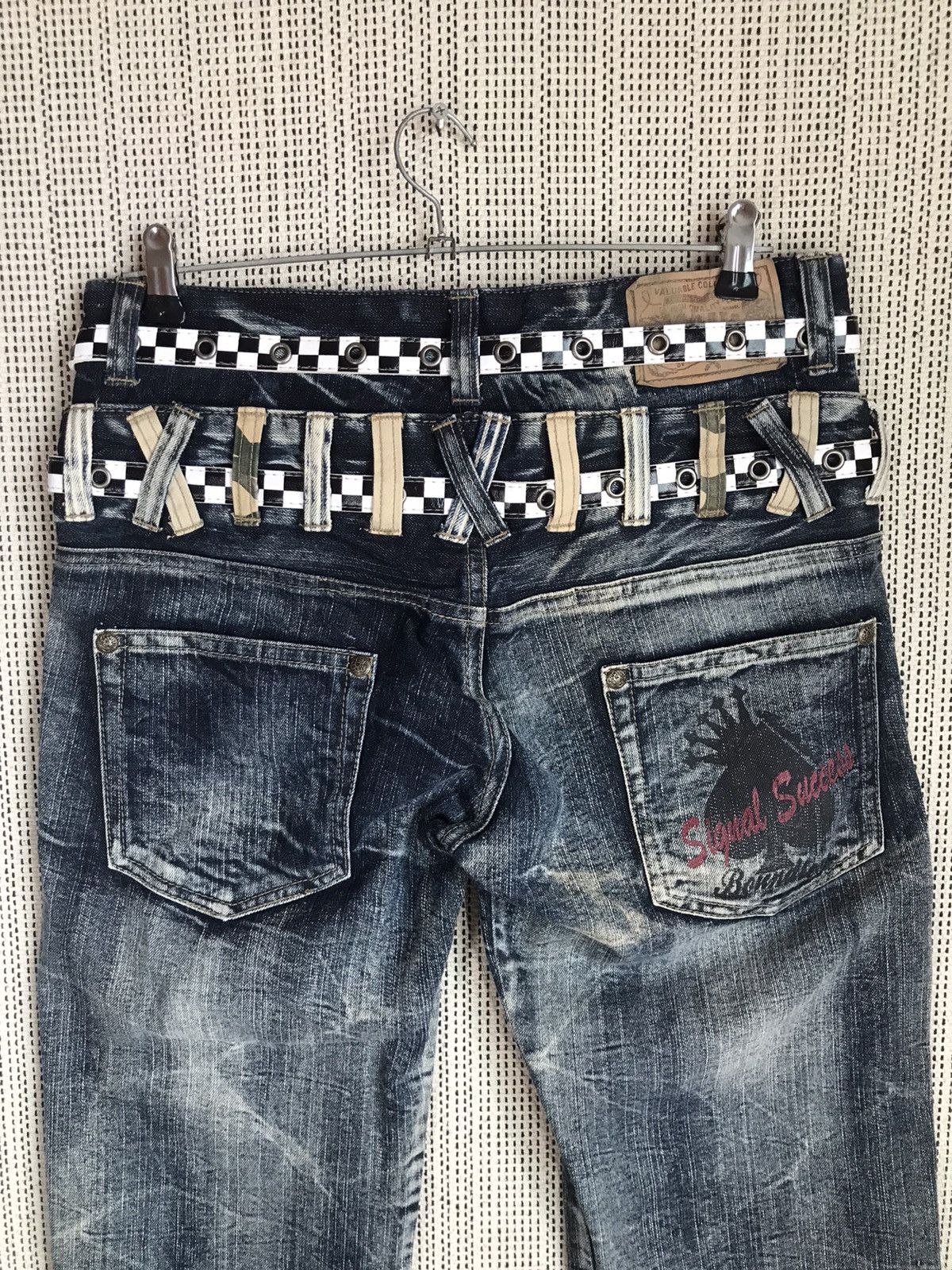 If Six Was Nine 🔥FLARED🔥S&B DENIM FLARED DOUBLE WAIST RARE DESIGN Size US 32 / EU 48 - 7 Thumbnail