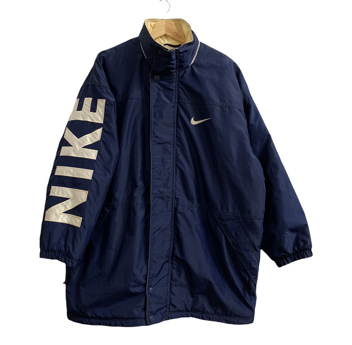 Nike Vintage 90s NIKE Oversized Jacket Size US L / EU 52-54 / 3 - 1 Thumbnail
