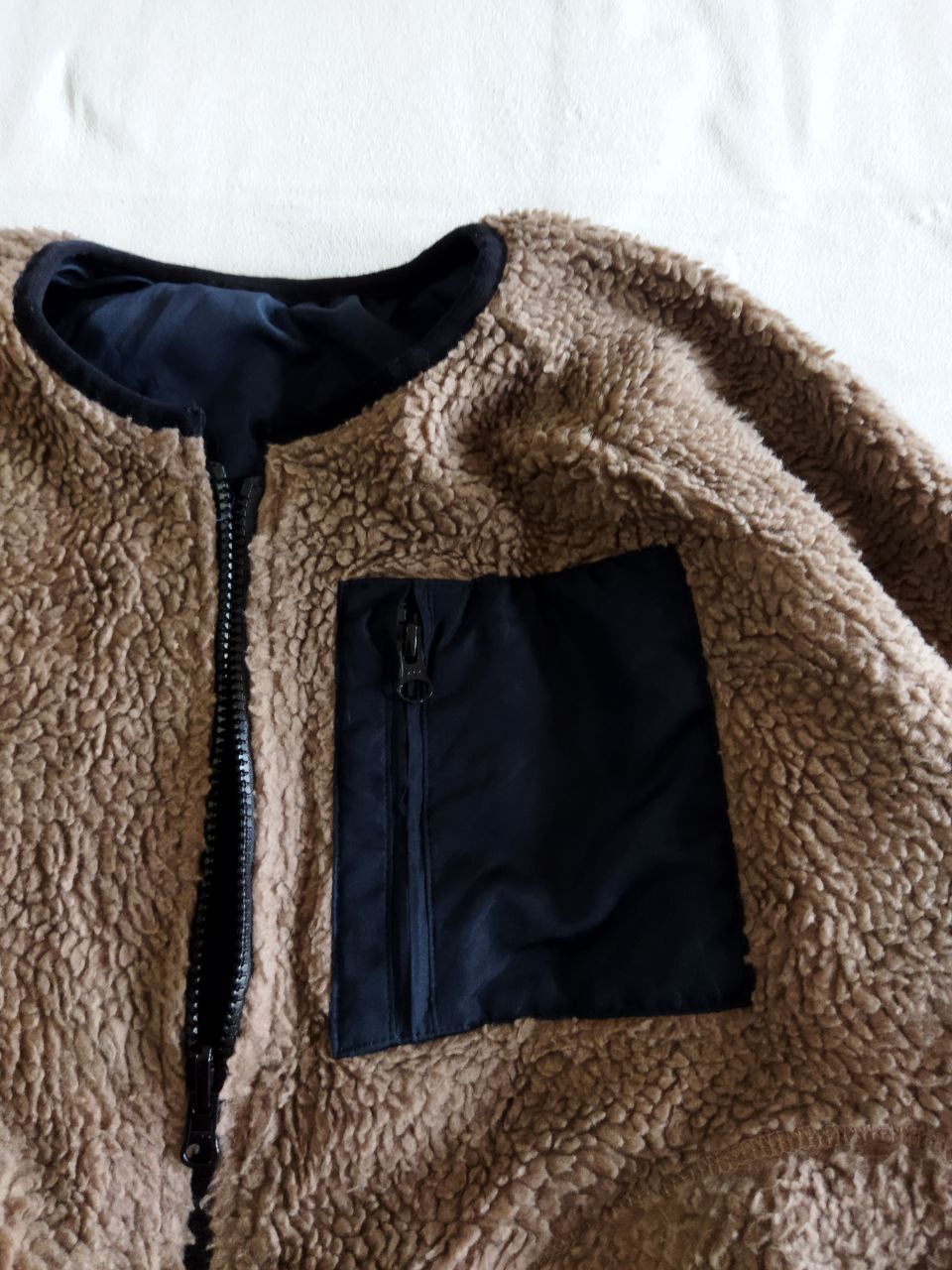 Japanese Brand Samansa Mos2 Reversible Sherpa Fleece Jacket Size US L / EU 52-54 / 3 - 8 Thumbnail