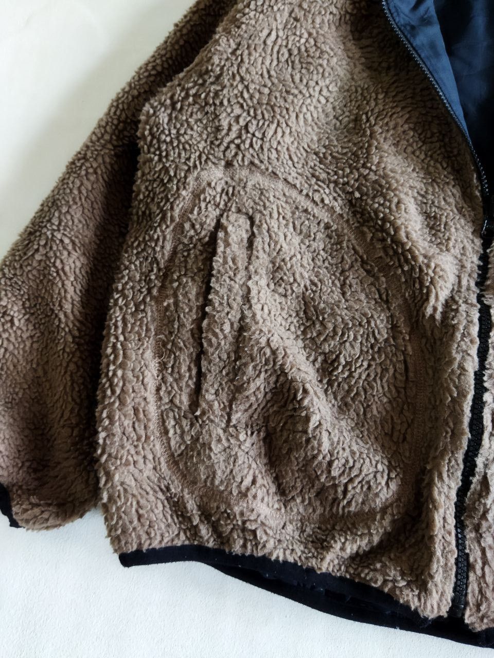 Japanese Brand Samansa Mos2 Reversible Sherpa Fleece Jacket Size US L / EU 52-54 / 3 - 6 Thumbnail