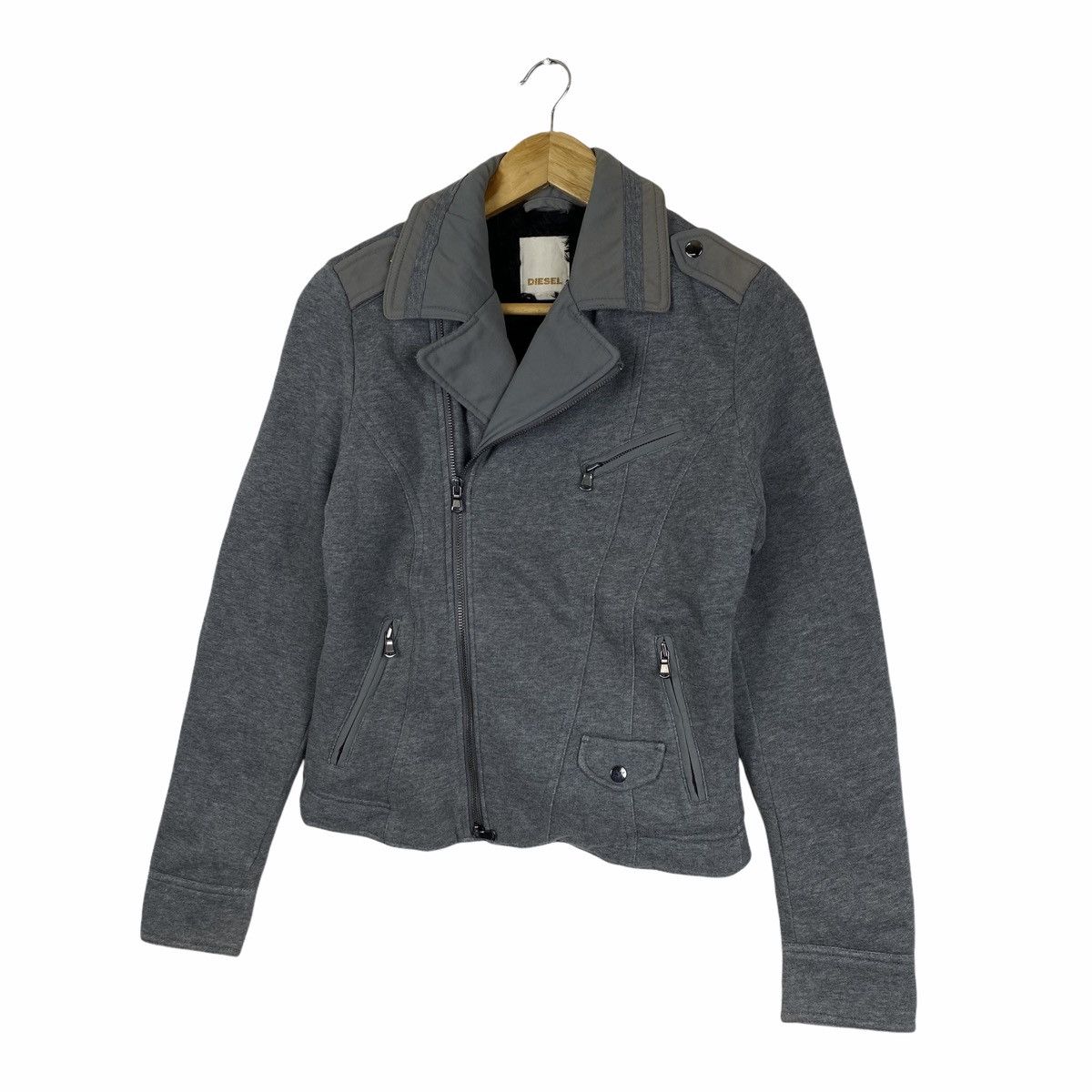 Diesel × Vintage Vintage DIESEL Double Collar Perfecto Design Zipper Jacket Size US XS / EU 42 / 0 - 4 Thumbnail
