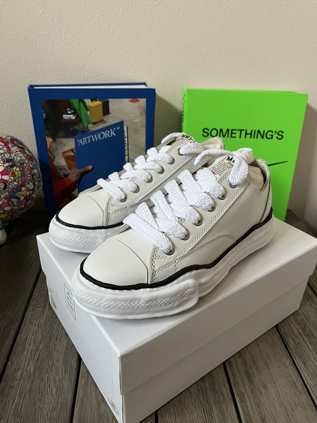 Maison MIHARA YASUHIRO Maison Miharayasuhiro Leather Sneakers Size US 11 / EU 44 - 1 Thumbnail