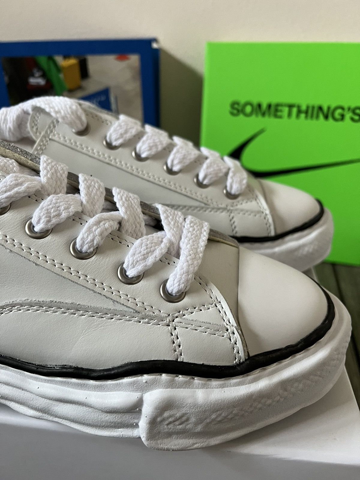 Maison MIHARA YASUHIRO Maison Miharayasuhiro Leather Sneakers Size US 11 / EU 44 - 5 Thumbnail