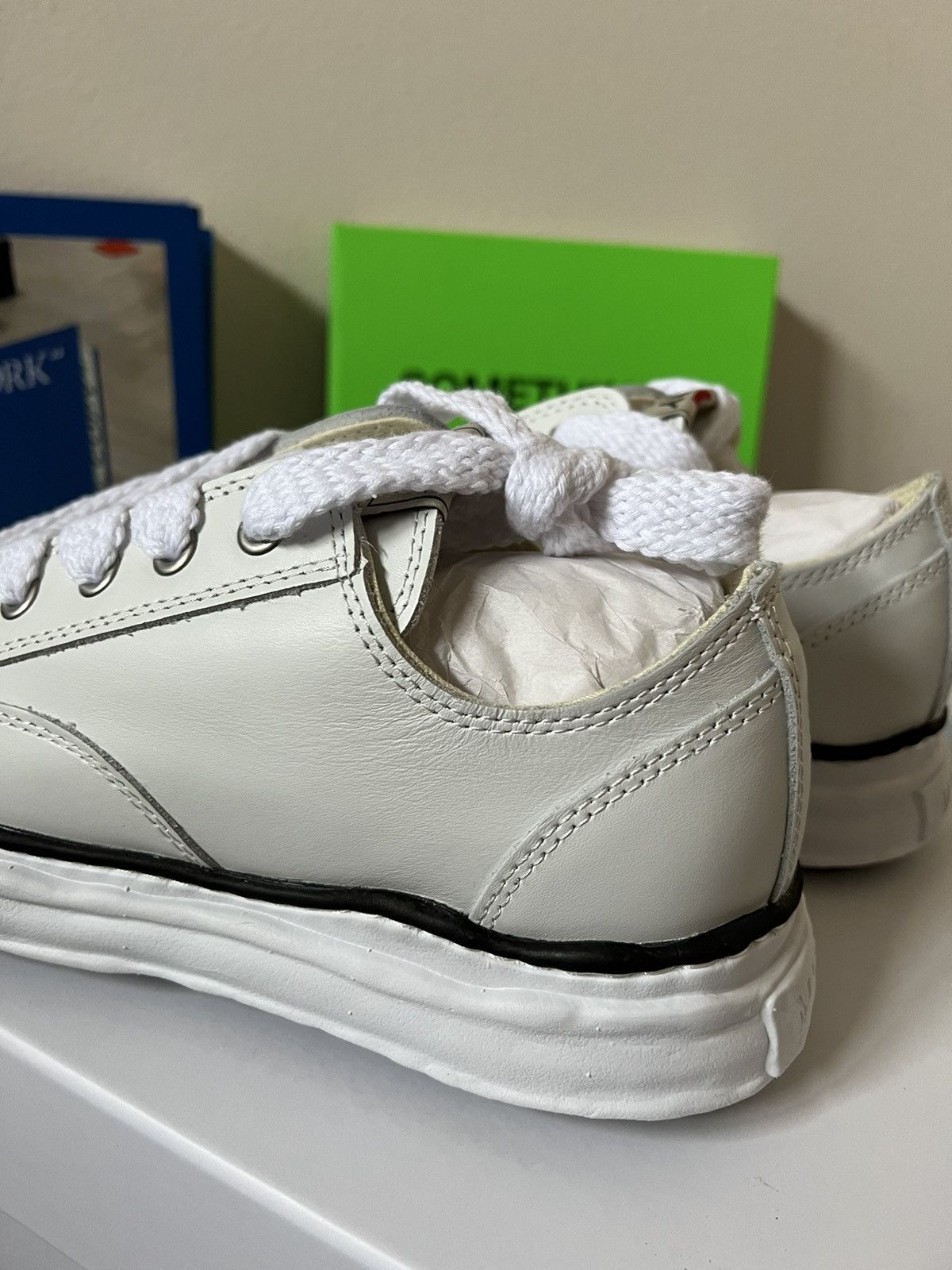 Maison MIHARA YASUHIRO Maison Miharayasuhiro Leather Sneakers Size US 11 / EU 44 - 3 Thumbnail