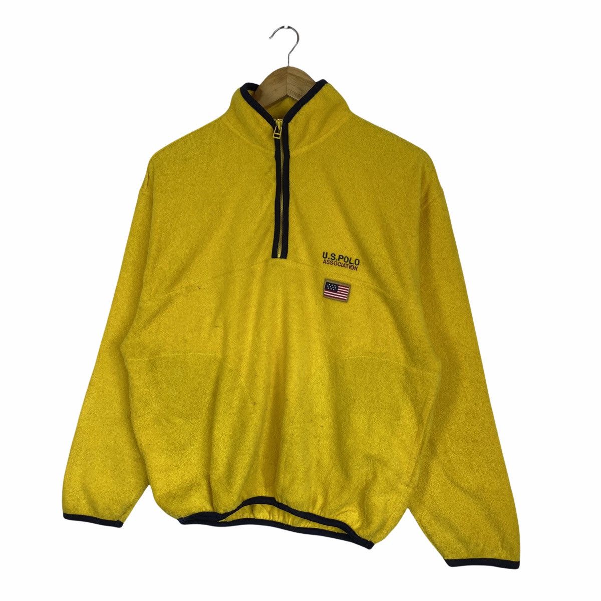 U.S. Polo Assn. × Vintage Vintage US POLO ASSOCIATION Usa Fleece Sweatshirt Pullover Size US M / EU 48-50 / 2 - 3 Thumbnail