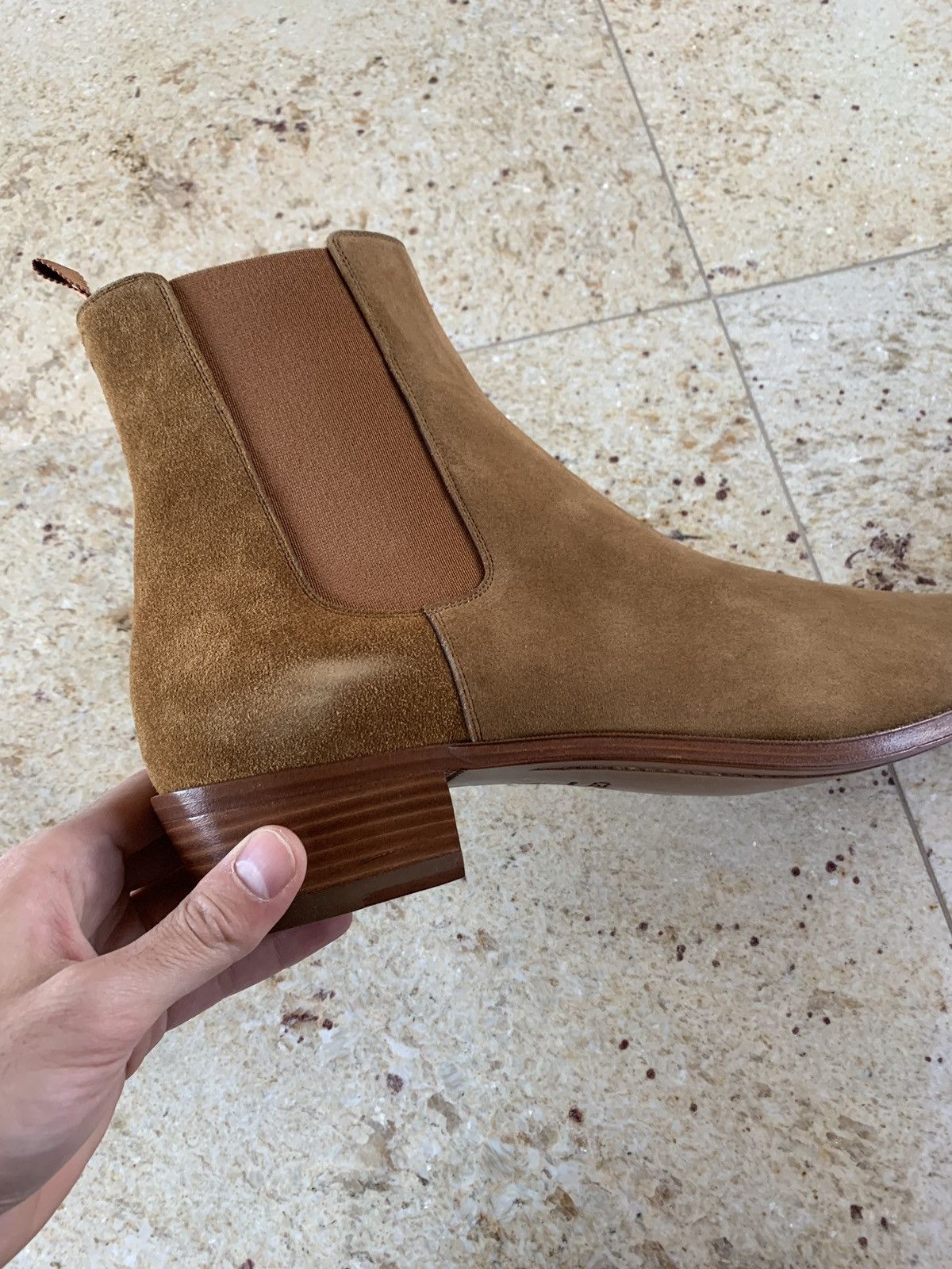 Celine Carmague Camel Boots Size US 12 / EU 45 - 5 Thumbnail