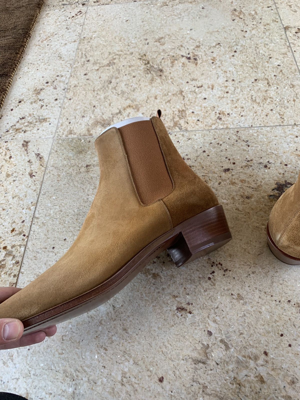 Celine Carmague Camel Boots Size US 12 / EU 45 - 11 Thumbnail