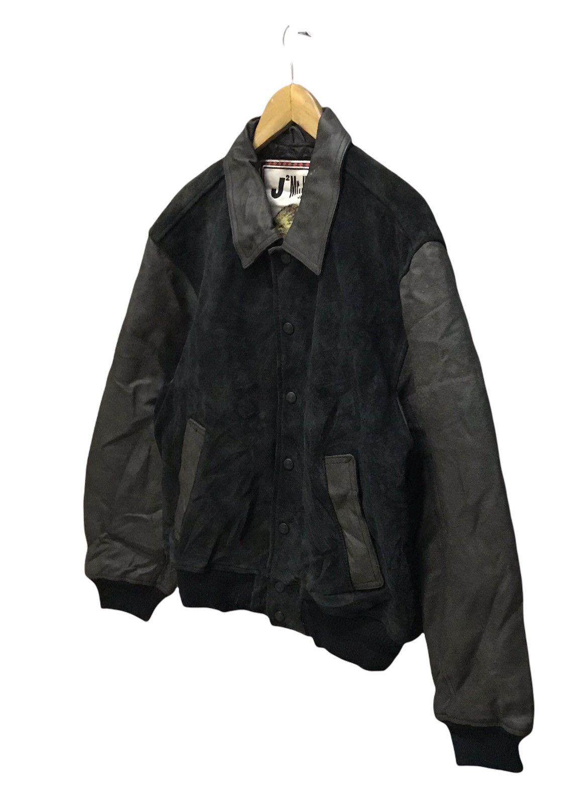 Mr. Junko Vintage Mr.junko varsity suede leather bomber jacket Size US M / EU 48-50 / 2 - 3 Thumbnail