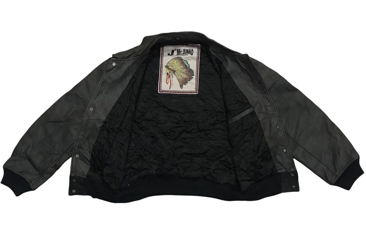 Mr. Junko Vintage Mr.junko varsity suede leather bomber jacket Size US M / EU 48-50 / 2 - 6 Thumbnail