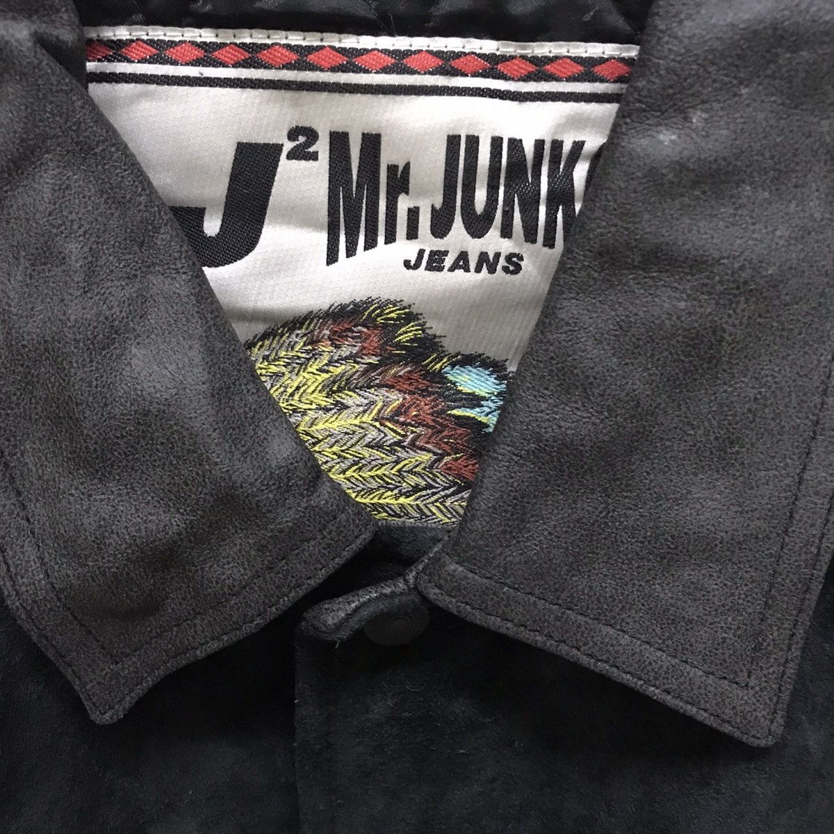 Mr. Junko Vintage Mr.junko varsity suede leather bomber jacket Size US M / EU 48-50 / 2 - 9 Thumbnail