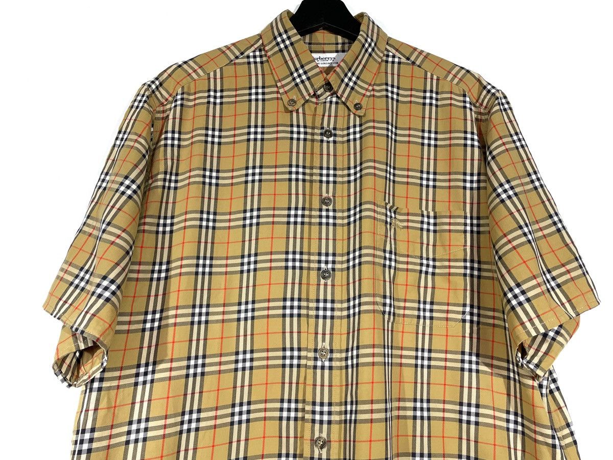 Burberry Burberrys Button Down Short Shirt Classic Print Size L Size US L / EU 52-54 / 3 - 2 Thumbnail