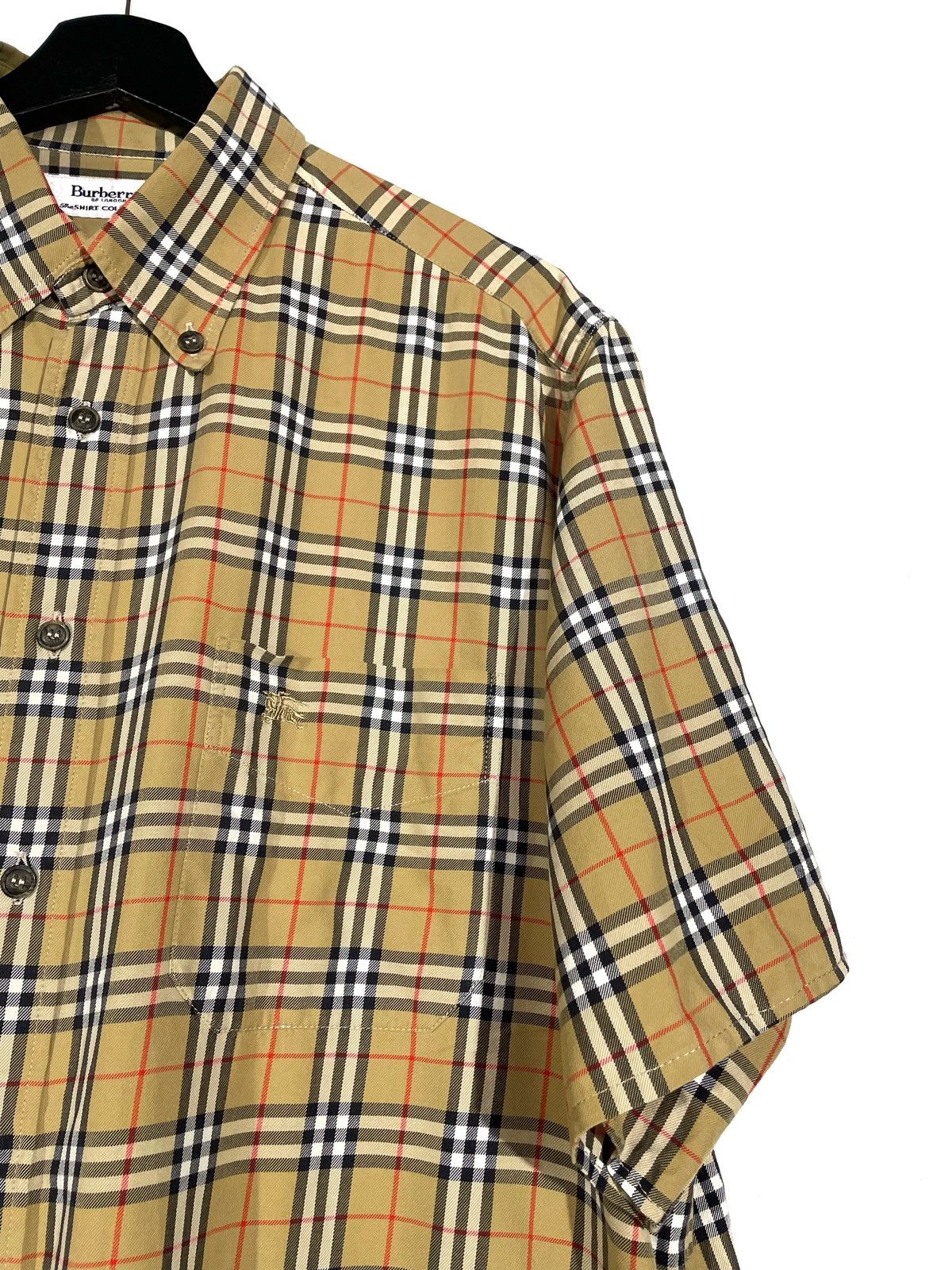 Burberry Burberrys Button Down Short Shirt Classic Print Size L Size US L / EU 52-54 / 3 - 3 Thumbnail