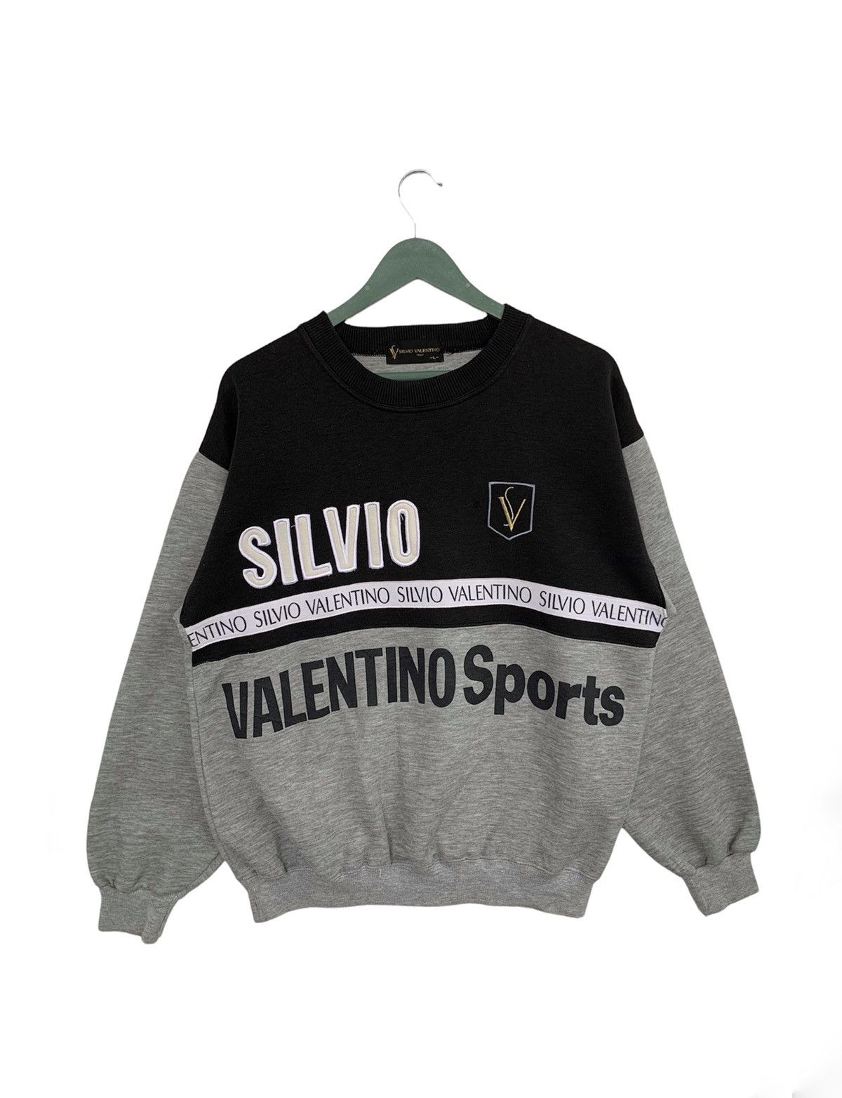 Designer Vintage 90s Silvio Valentino Sweatshirt Size US L / EU 52-54 / 3 - 1 Thumbnail