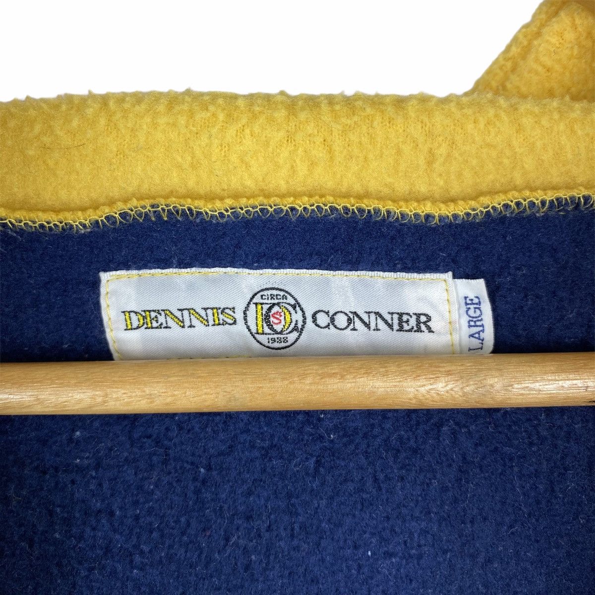 Vintage Vintage DENNIS CORNER Yacting Usa Half Zipper Fleece Hoodie Size US XL / EU 56 / 4 - 6 Thumbnail