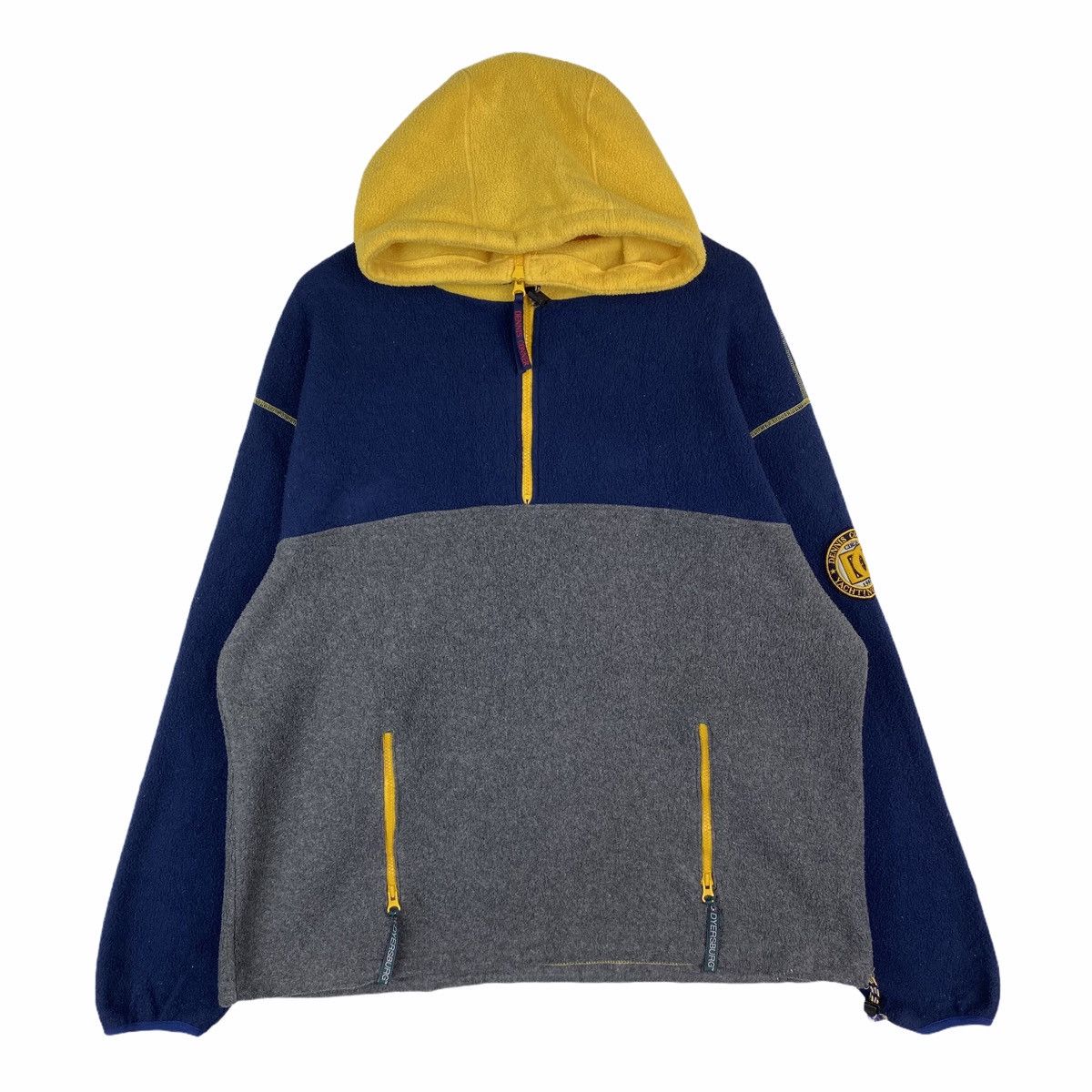 Vintage Vintage DENNIS CORNER Yacting Usa Half Zipper Fleece Hoodie Size US XL / EU 56 / 4 - 1 Thumbnail