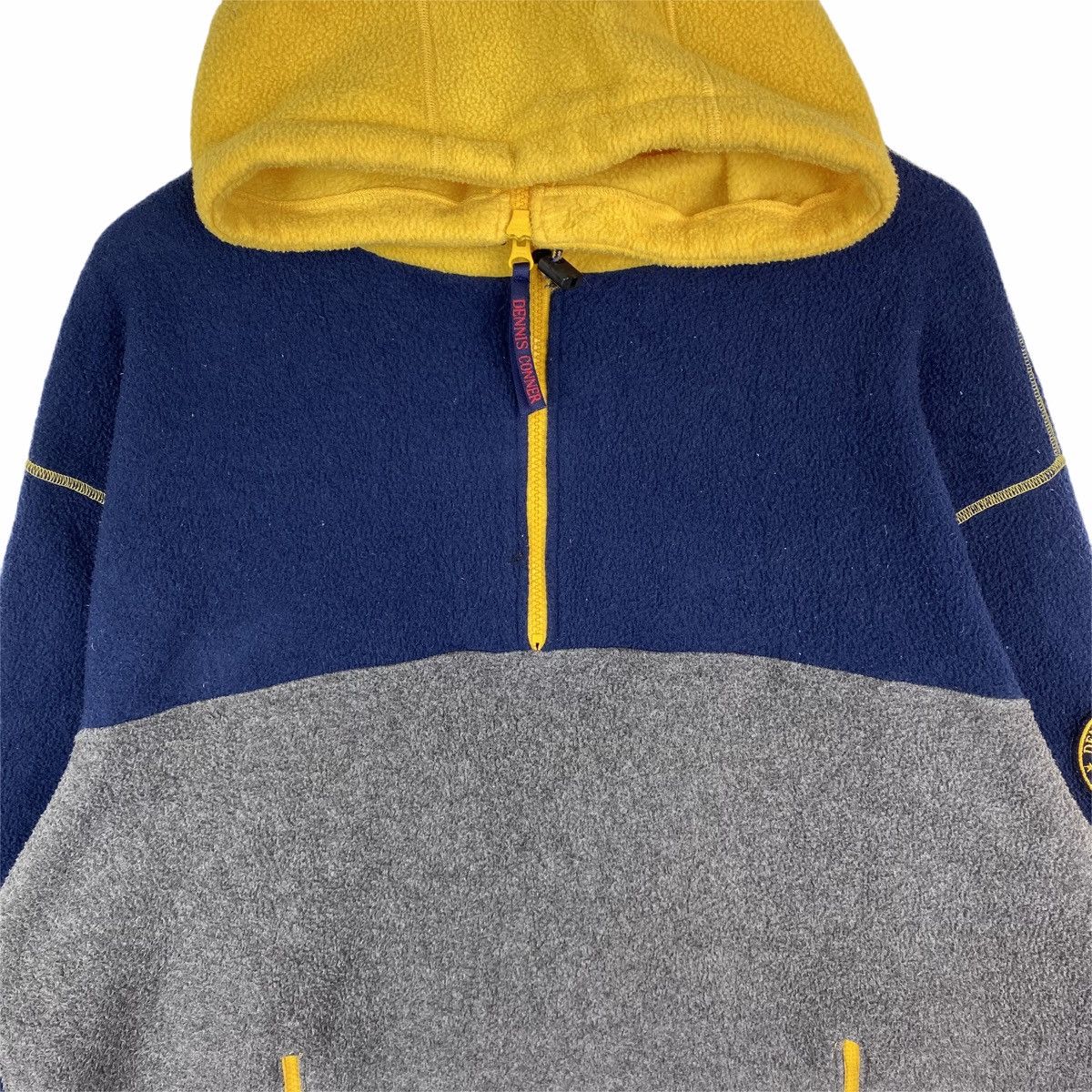 Vintage Vintage DENNIS CORNER Yacting Usa Half Zipper Fleece Hoodie Size US XL / EU 56 / 4 - 3 Thumbnail