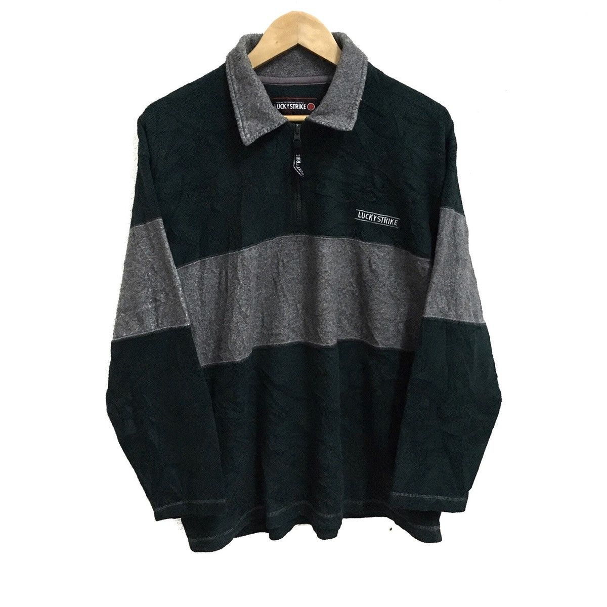 Sports Specialties × Vintage Vintage LUCKY STRIKE Racing Team Fleece Long Sleeve Size US L / EU 52-54 / 3 - 1 Thumbnail