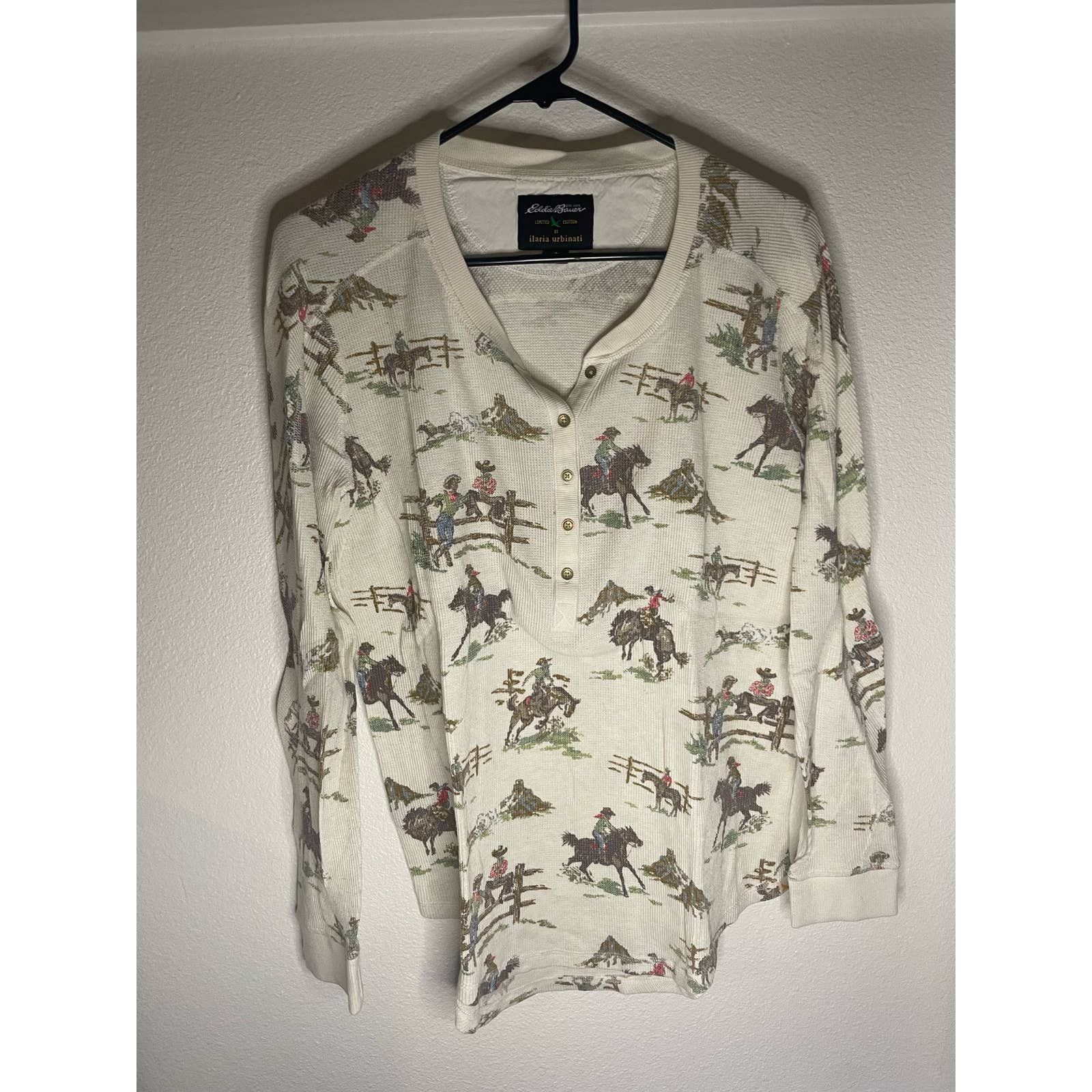Nike Eddie Bauer Long Sleeve Shirt Ilaria Urbanati Cowboys Medium Size US XL / EU 56 / 4 - 1 Thumbnail