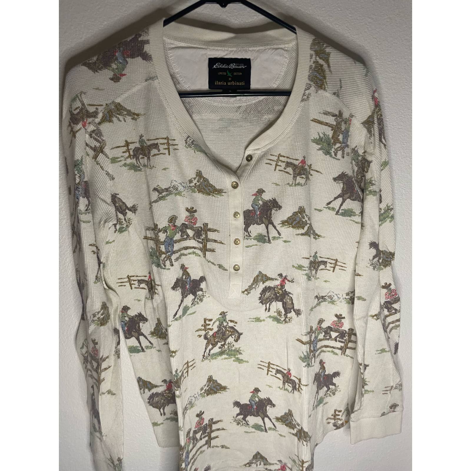 Nike Eddie Bauer Long Sleeve Shirt Ilaria Urbanati Cowboys Medium Size US XL / EU 56 / 4 - 7 Thumbnail