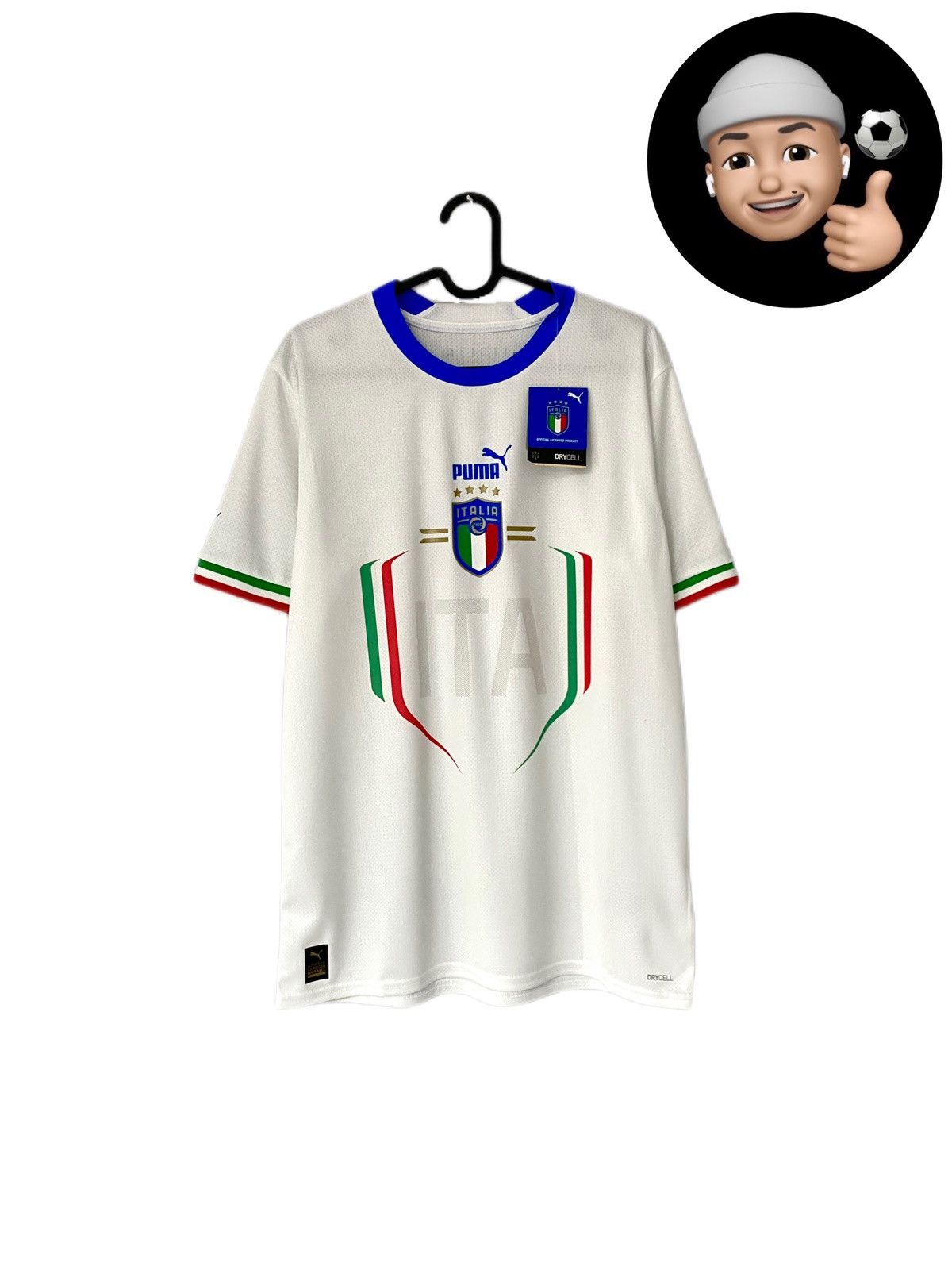 Vintage M 2022 2023 Italy National Puma Away Kit Soccer Jersey Shirt Size US M / EU 48-50 / 2 - 1 Thumbnail