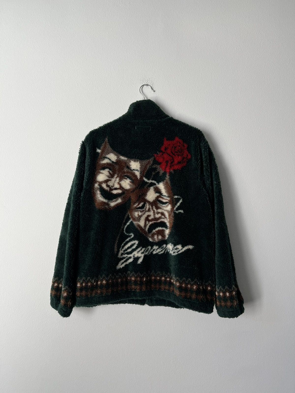 Supreme Drama Mask Fleece Jacket | Grailed