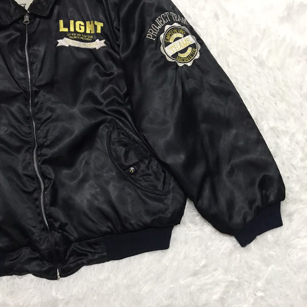 Japanese Brand Embroidery & Reverse Bomber Jacket Size US L / EU 52-54 / 3 - 6 Thumbnail