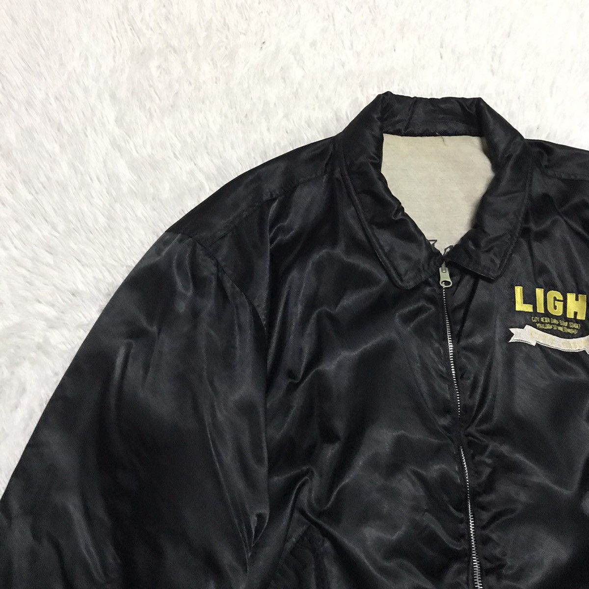 Japanese Brand Embroidery & Reverse Bomber Jacket Size US L / EU 52-54 / 3 - 3 Thumbnail