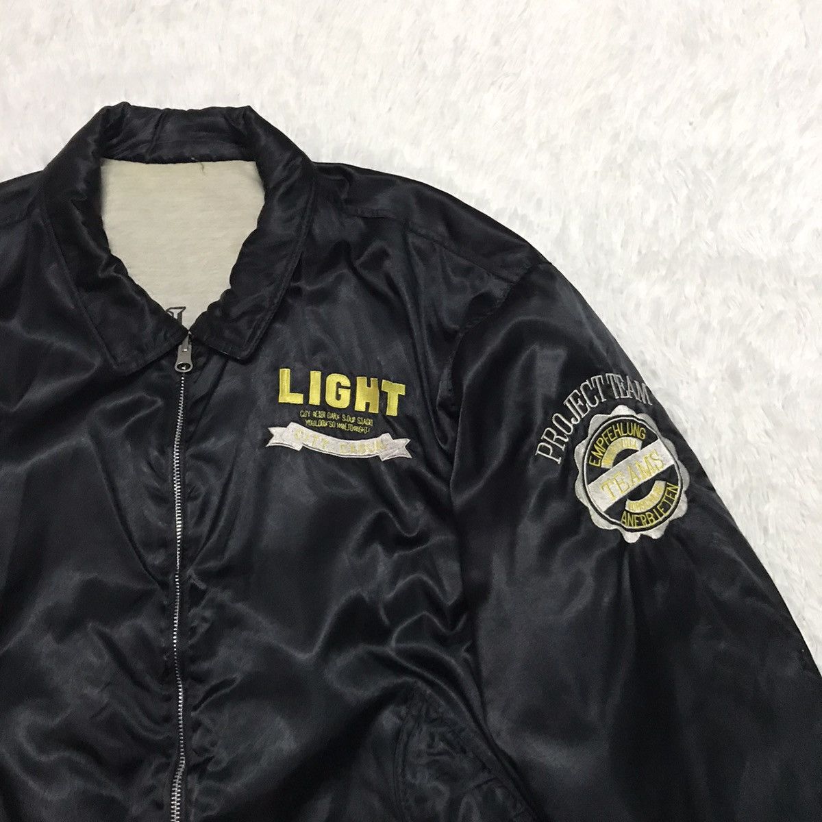 Japanese Brand Embroidery & Reverse Bomber Jacket Size US L / EU 52-54 / 3 - 4 Thumbnail