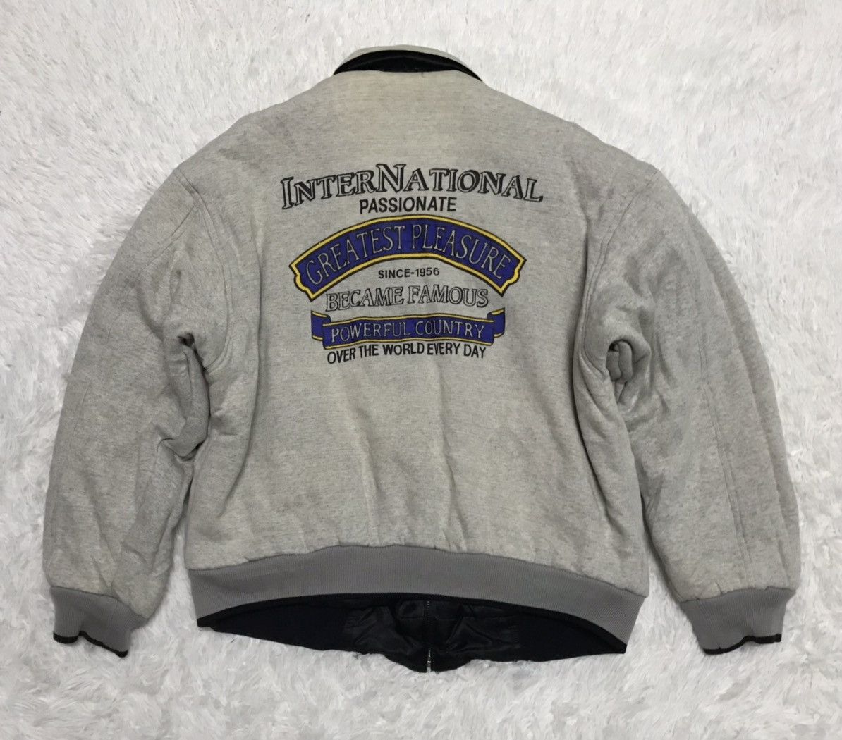 Japanese Brand Embroidery & Reverse Bomber Jacket Size US L / EU 52-54 / 3 - 14 Thumbnail