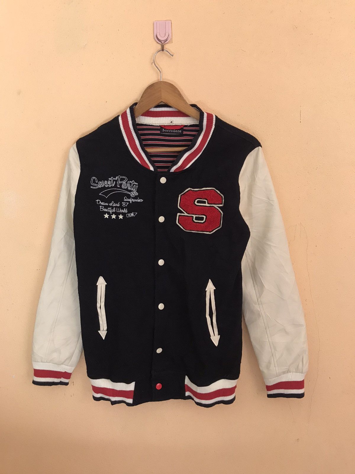 Designer × Japanese Brand SORRIDERE Varsity jacket Size US M / EU 48-50 / 2 - 2 Thumbnail